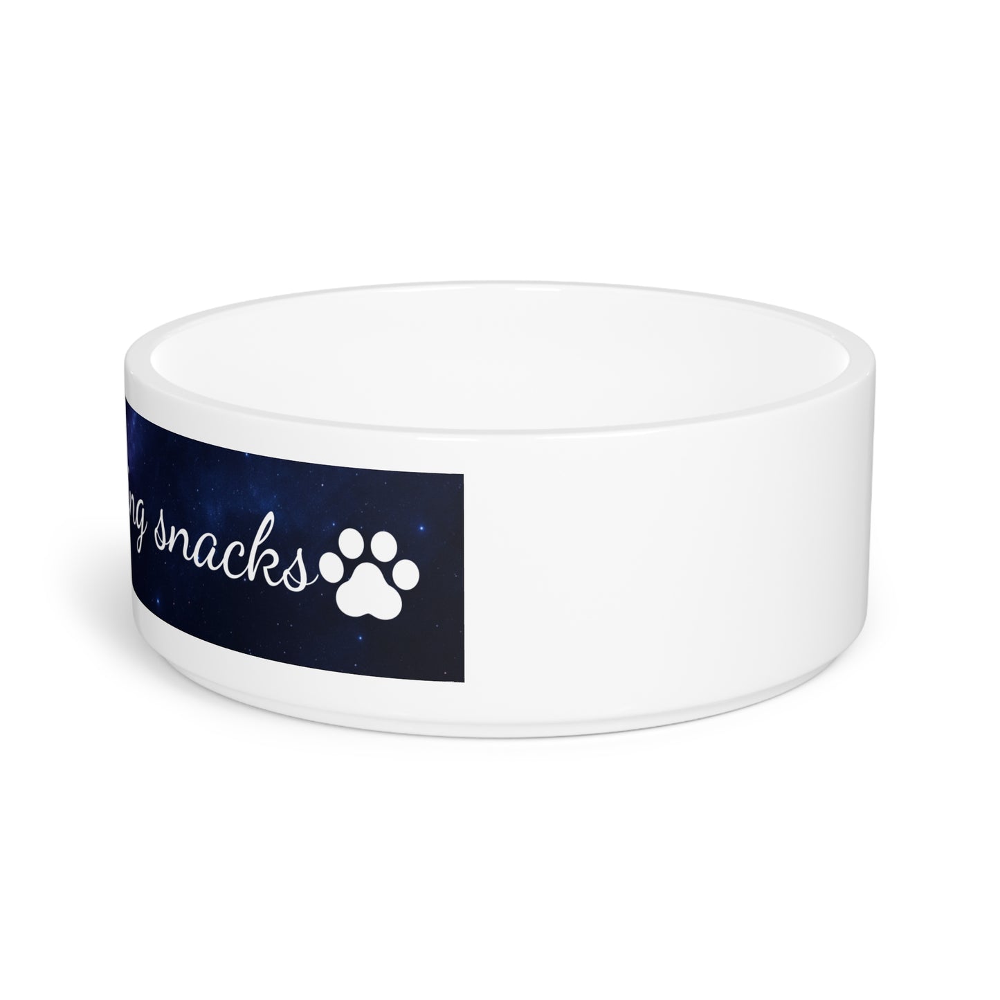 “Am Manifesting Snacks” Pet Bowl – Cosmic Edition