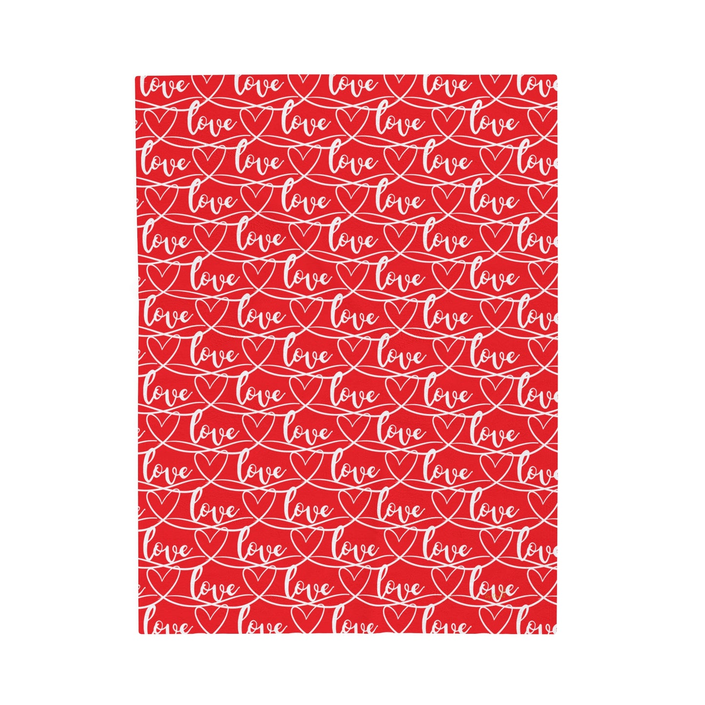Heart Love Blanket, Valentines Day, Plush Blanket, Heart Love Mosaic