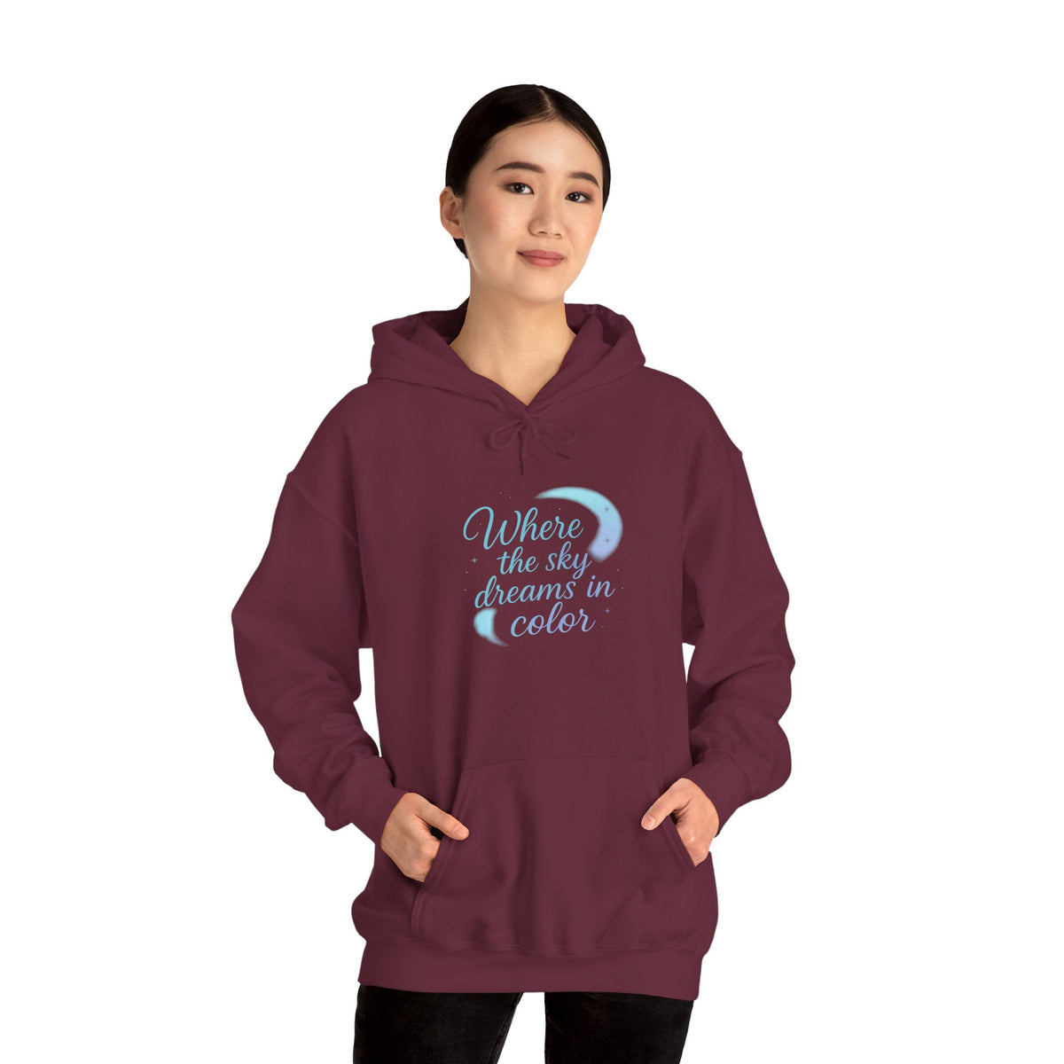 Where the Sky Dreams in Color Moon Hoodie – product photo 13 of 63