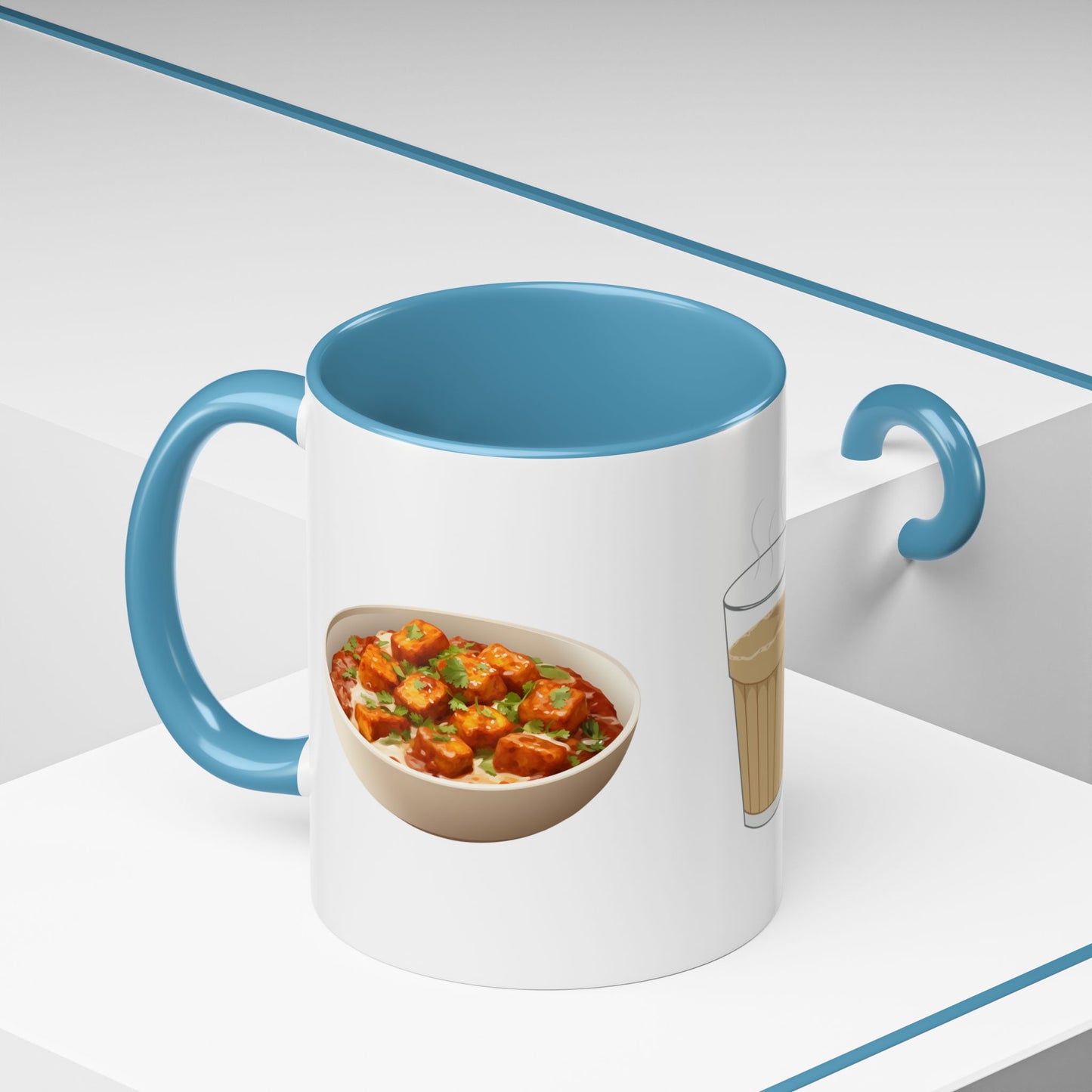 Chai, Paneer & Dosa Two-Tone Mug – By Druvs