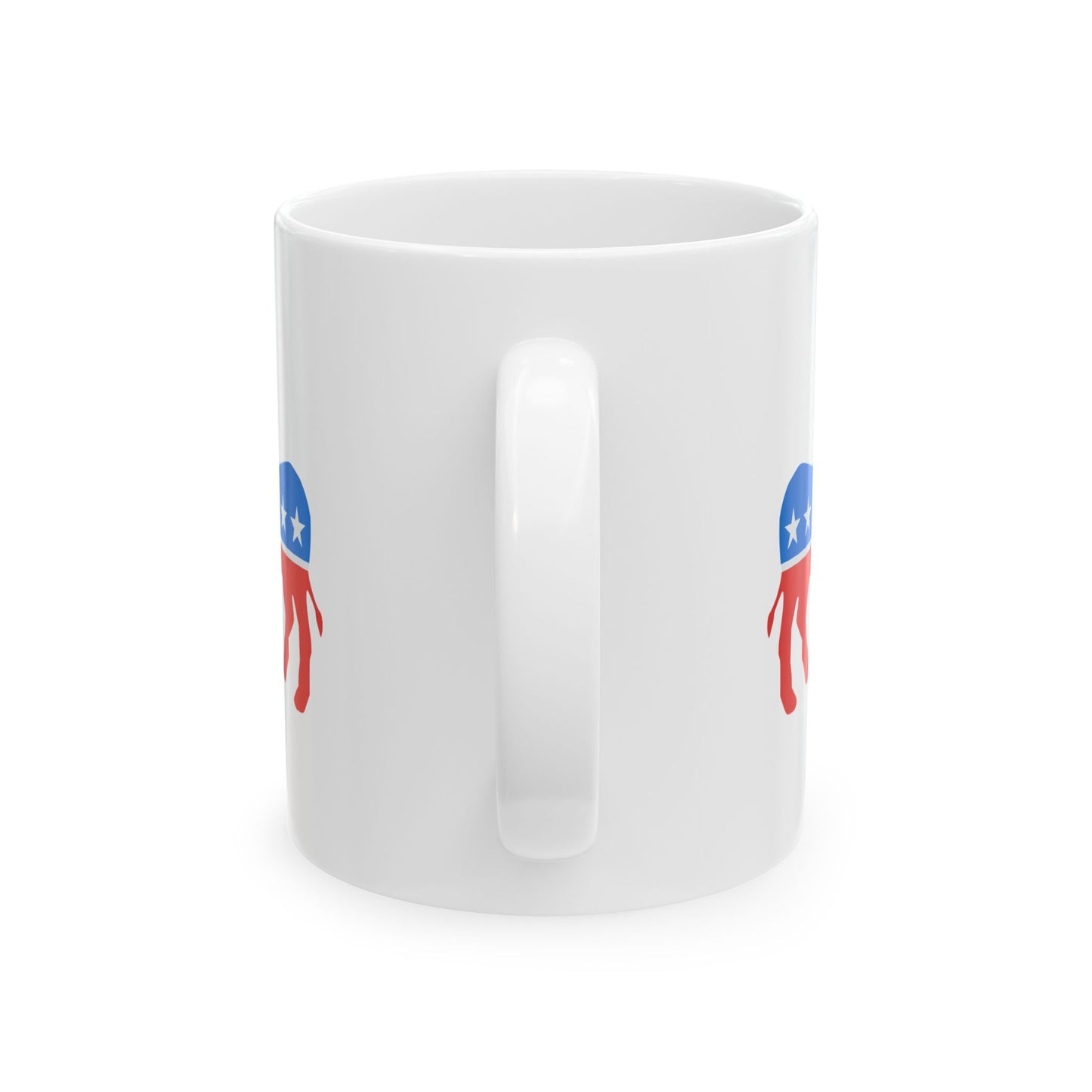 Democratic 2024 Mug – Patriotic Coffee Cup with Donkey & USA Flag