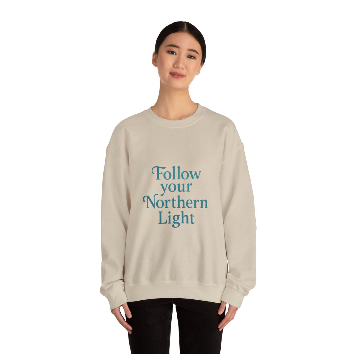 Follow Your Northern Light Affirmation Sweatshirt – product photo 41 of 56