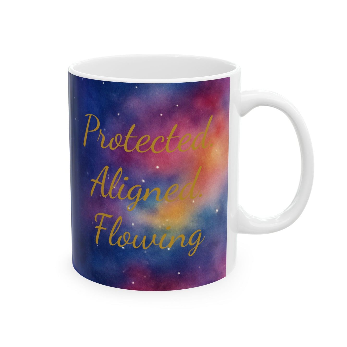 Ganesh Galaxy Mug – “My Energy My Protector” (11oz Ceramic)