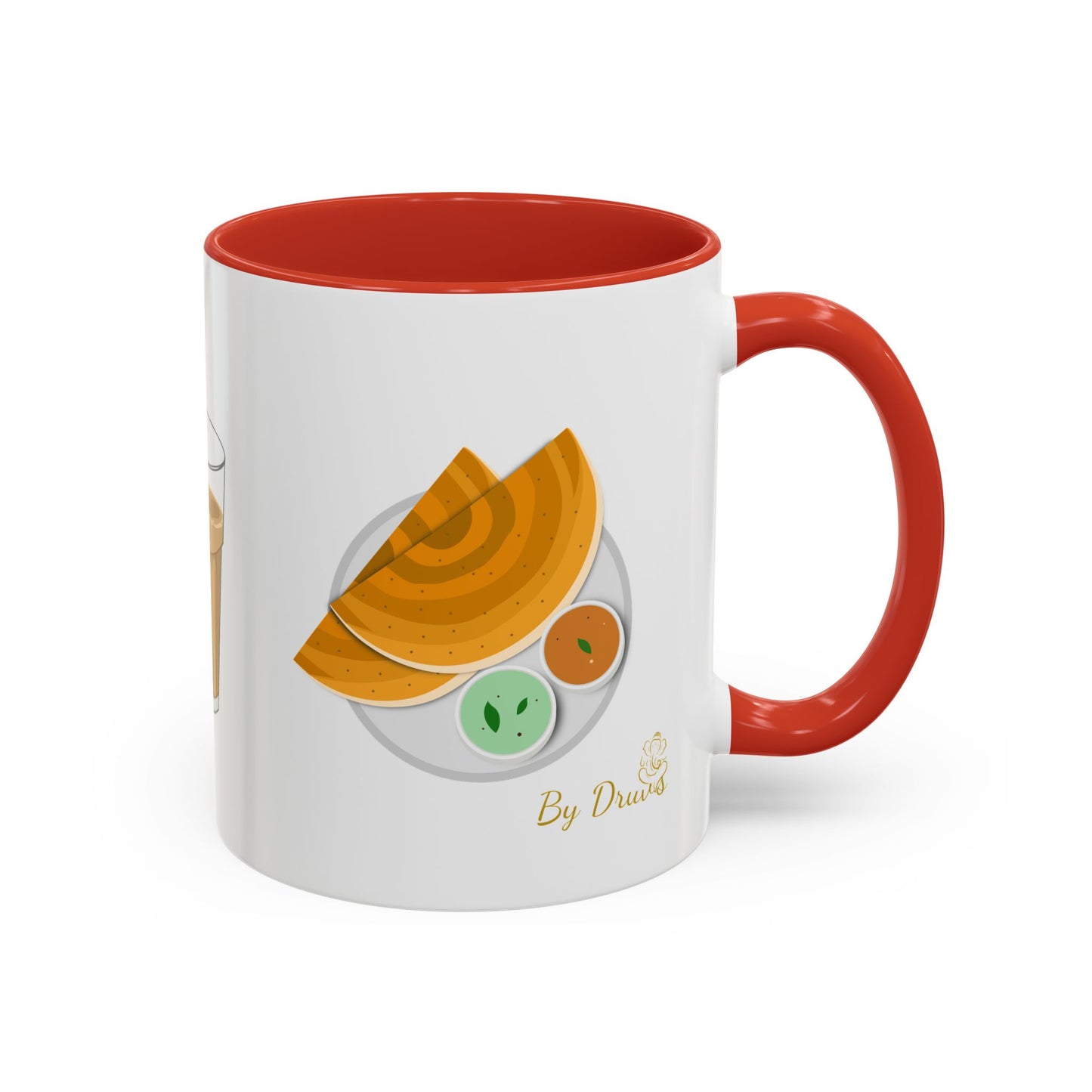 Chai, Paneer & Dosa Two-Tone Mug – By Druvs