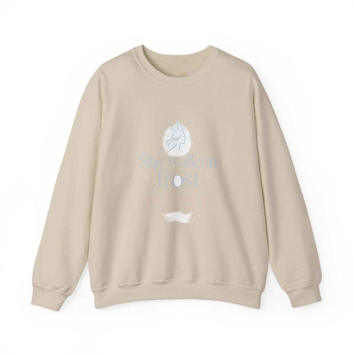 She Walks in Frost and Light Goddess Sweatshirt – product photo 7 of 48