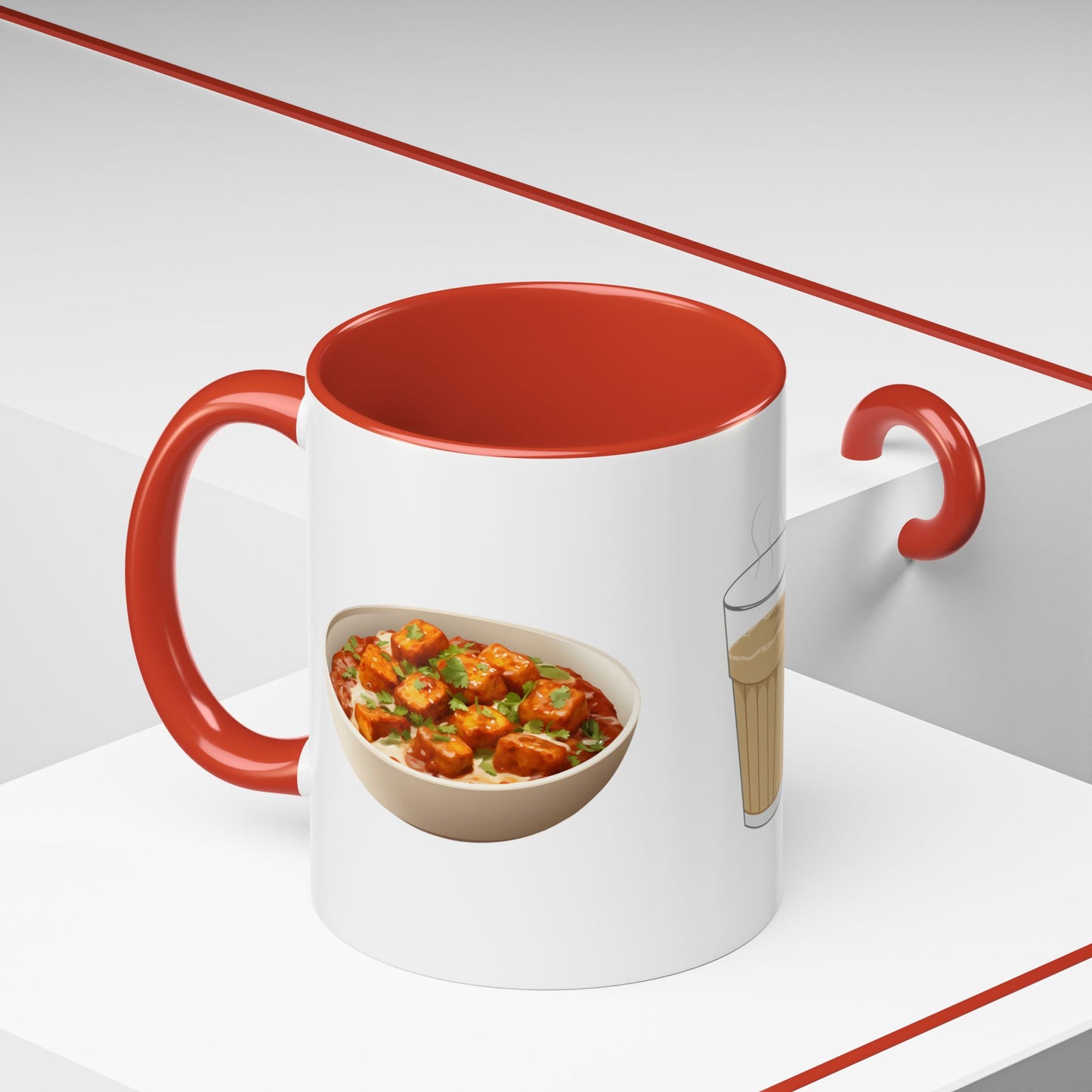 Chai, Paneer & Dosa Two-Tone Mug – By Druvs
