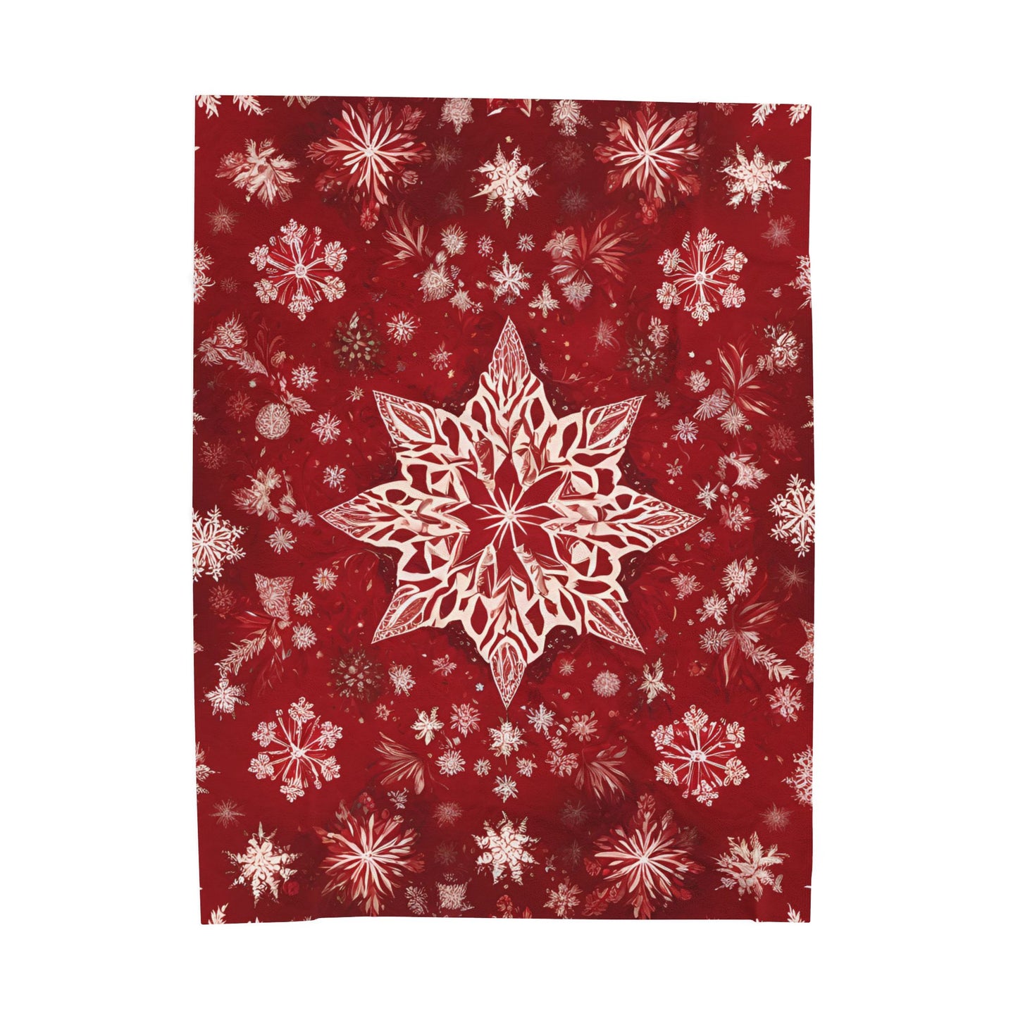 Velveteen Blanket Snowflake Star