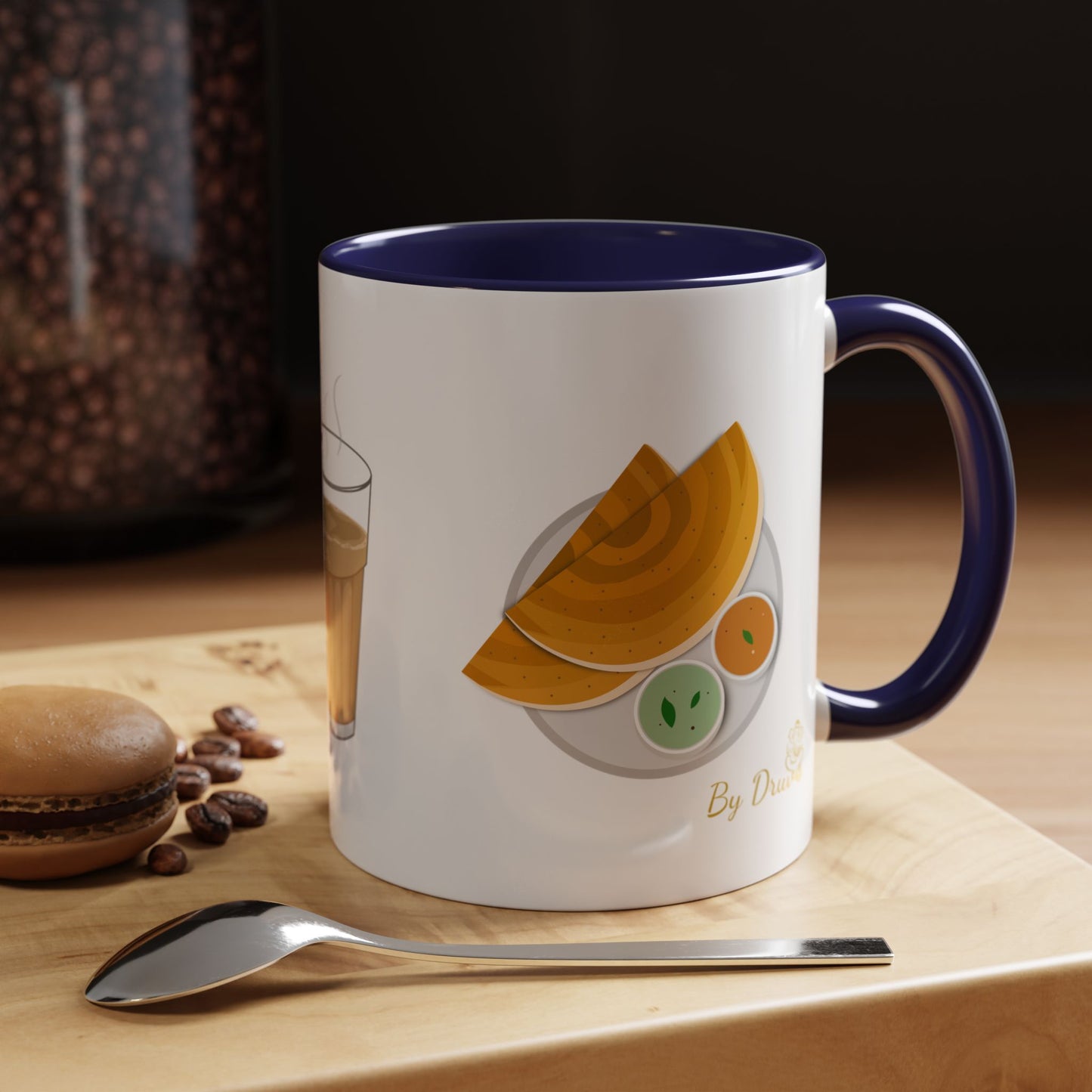 Chai, Paneer & Dosa Two-Tone Mug – By Druvs