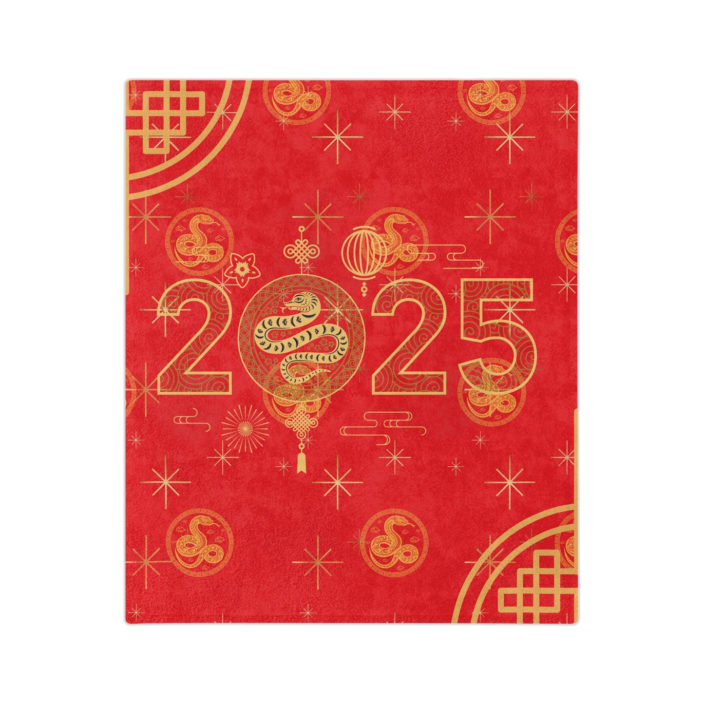 Year of Snake Chinese New Year Red Blanket Blanket