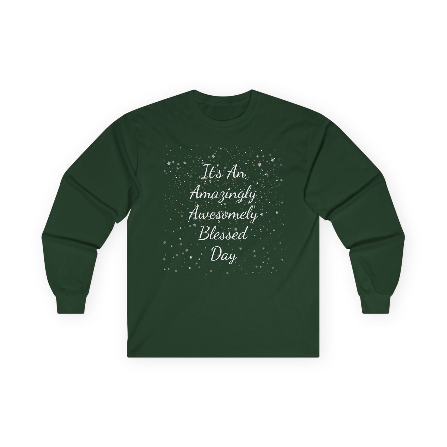 Long Sleeve Tee - 'It's an amazingly awesomely day' New Year gift, Christmas