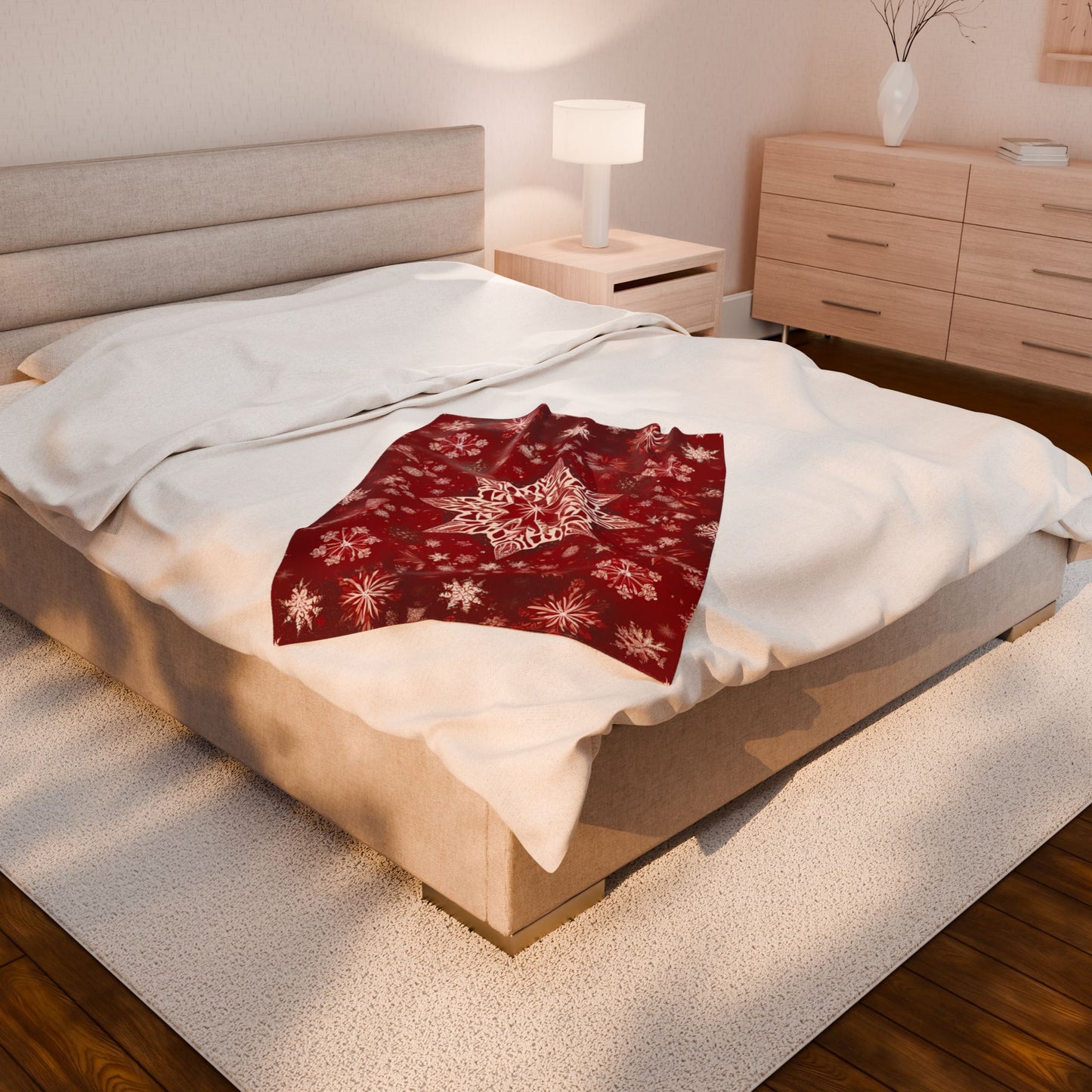 Velveteen Blanket Snowflake Star