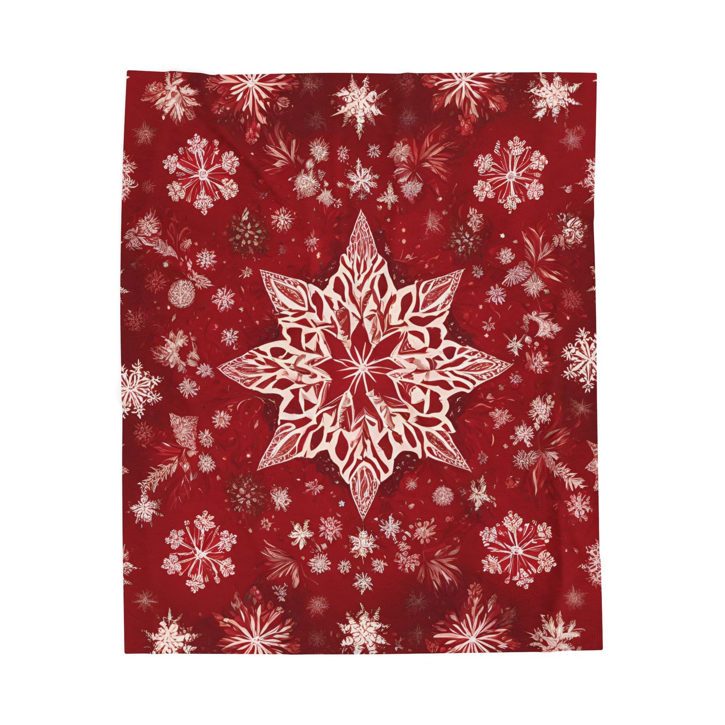 Velveteen Blanket Snowflake Star