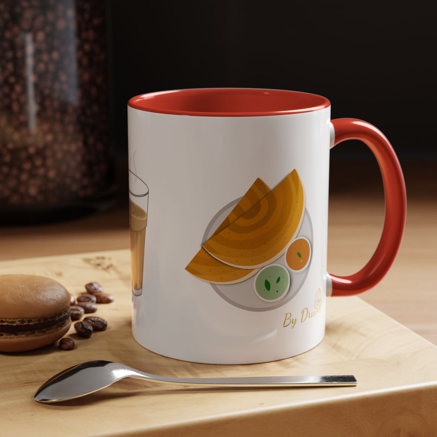 Chai, Paneer & Dosa Two-Tone Mug – By Druvs