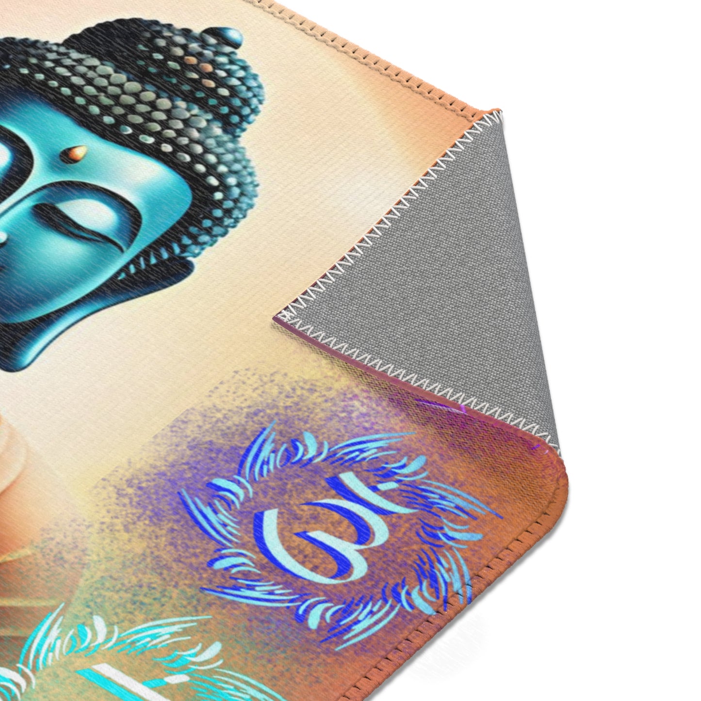 Buddha Chakra Area Rug – Sacred Lotus Meditation Mat