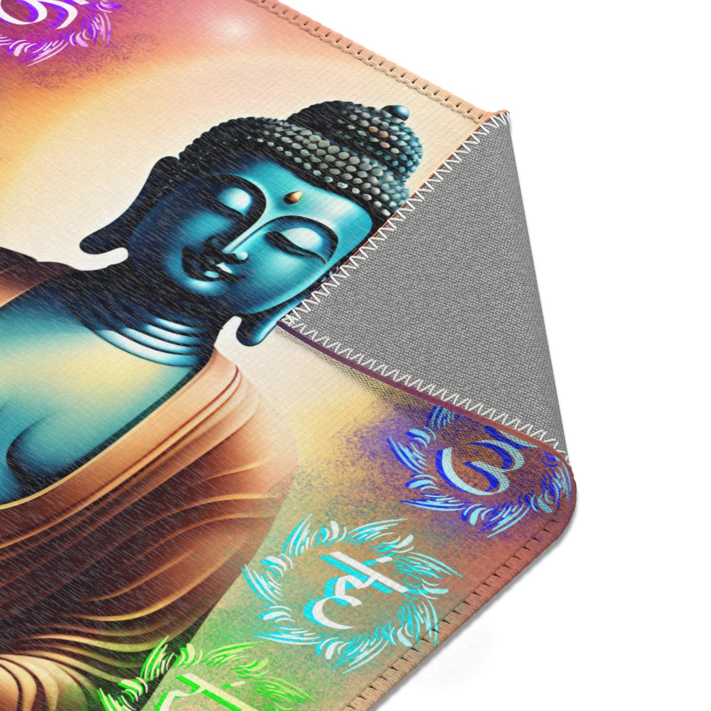 Buddha Chakra Area Rug – Sacred Lotus Meditation Mat