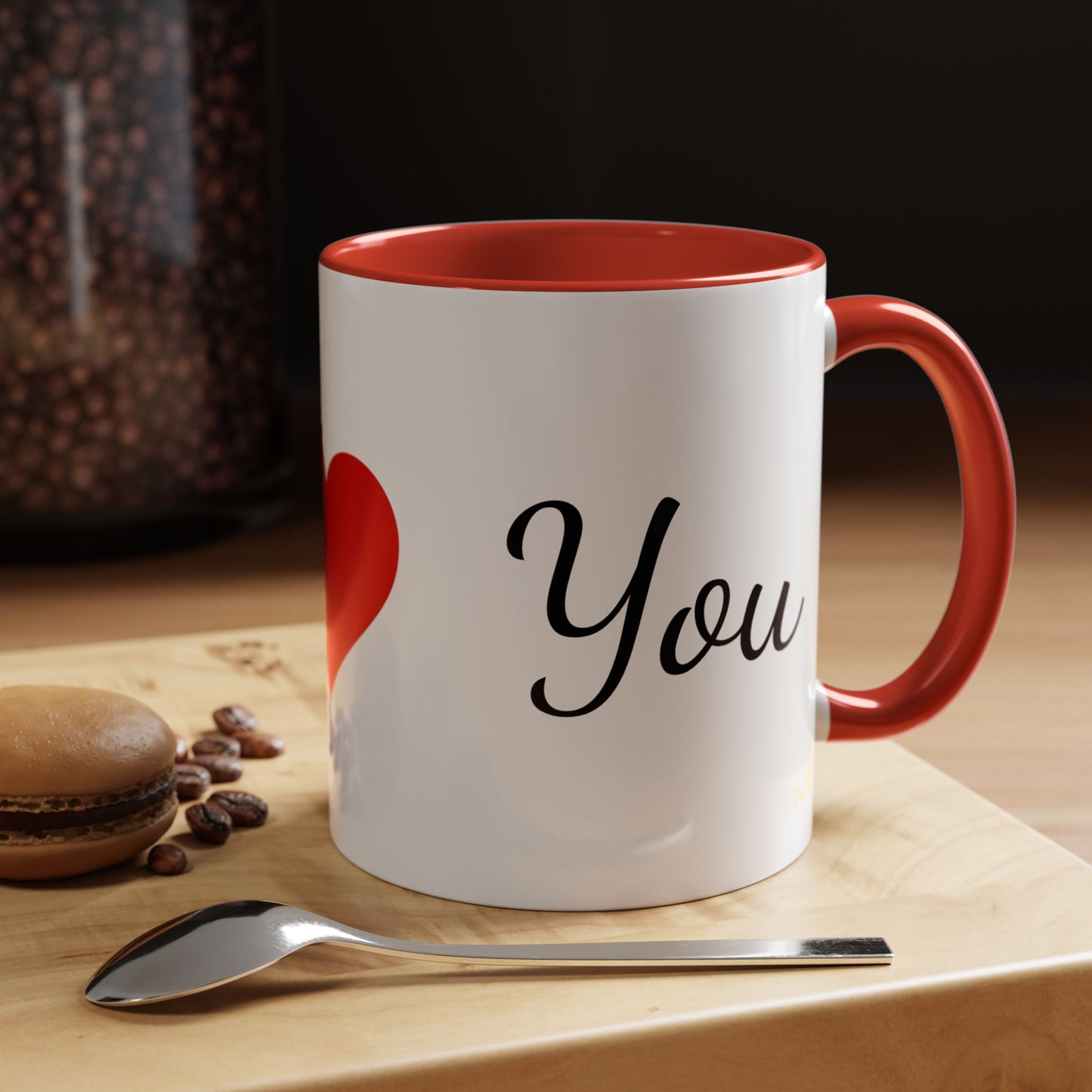 I ❤️ You Mug – Romantic Red Heart Ceramic Coffee Cup for Couples & Gifts