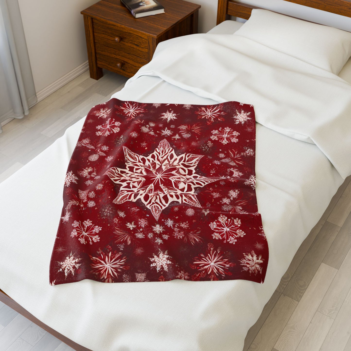 Velveteen Blanket Snowflake Star