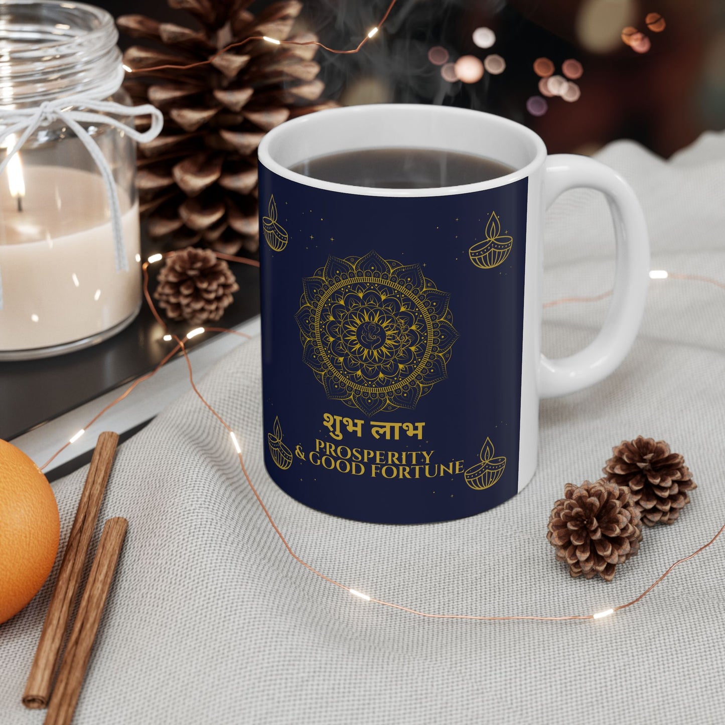 Shubh Labh Mug – Prosperity & Good Fortune Diwali Edition Ceramic Mug