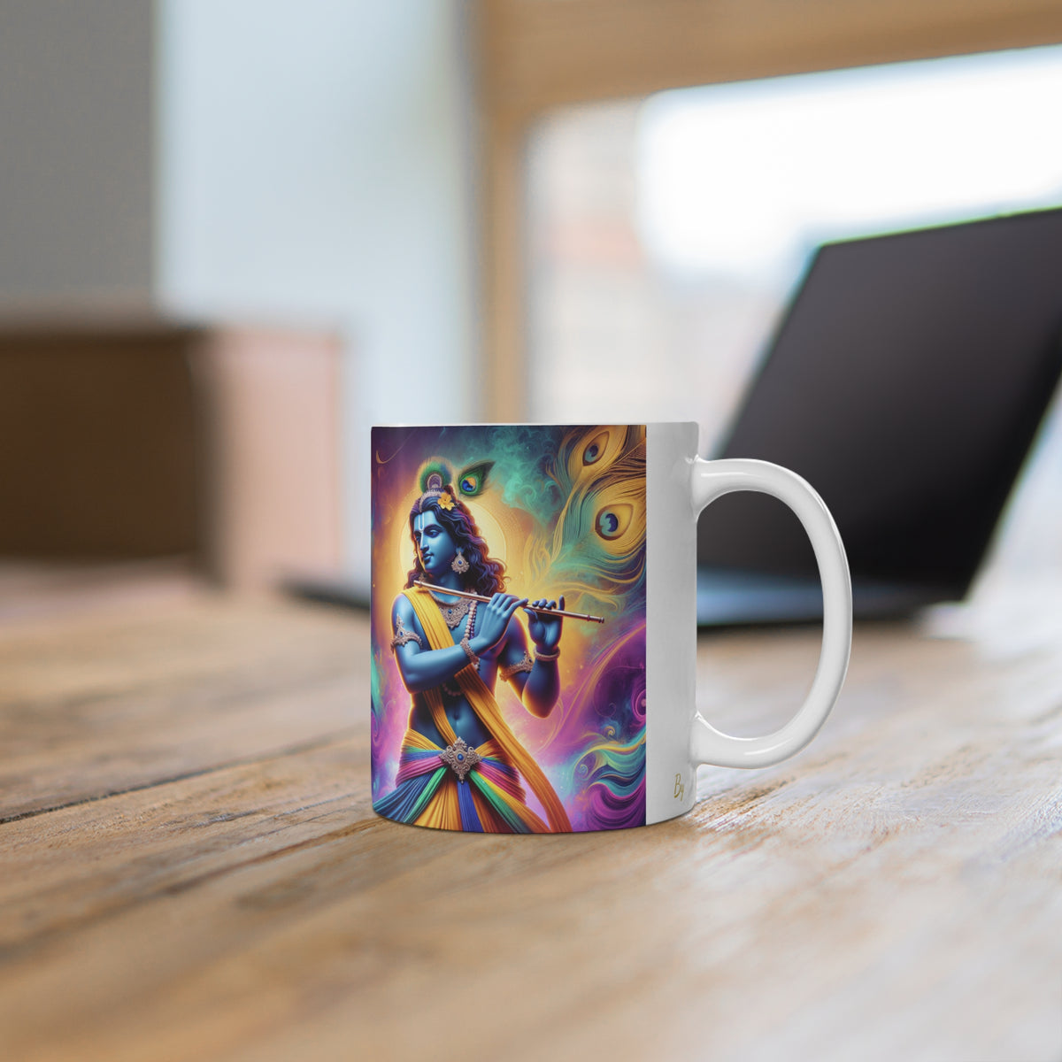 Lord Krishna Mug – Spiritual Hindu Coffee & Tea Mug Gift – product photo 7 of 9