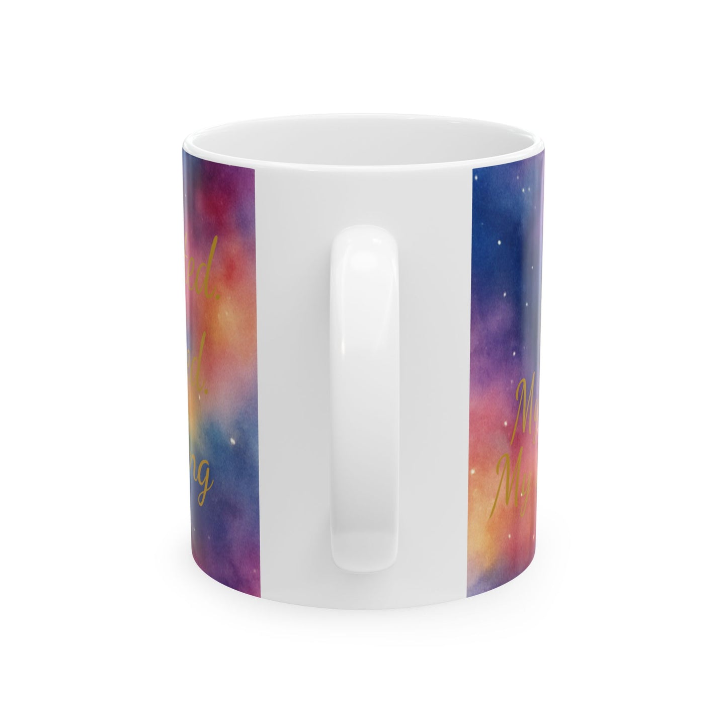 Ganesh Galaxy Mug – “My Energy My Protector” (11oz Ceramic)