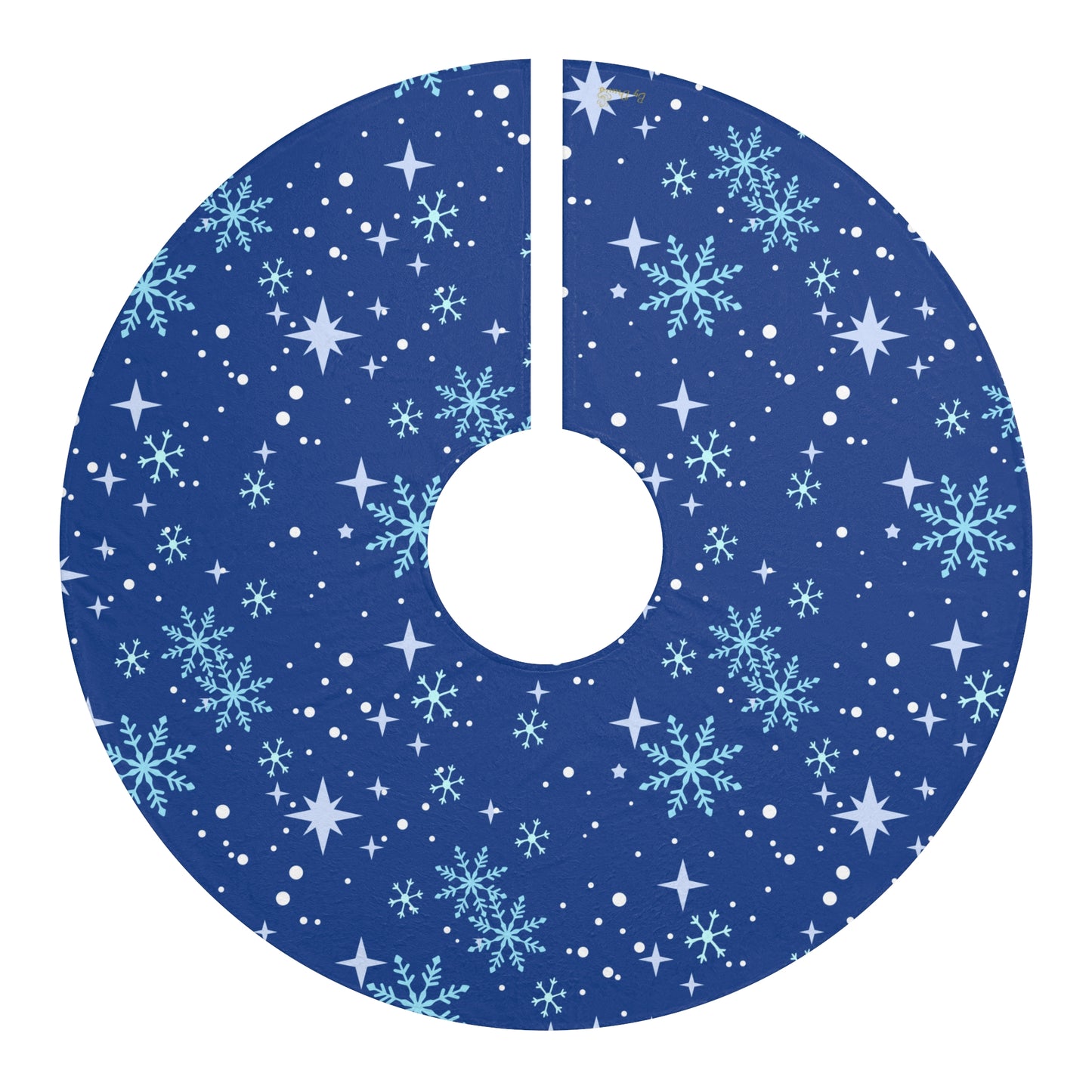 Blue Snowfall Christmas Tree Skirt – Druvs Winter Wonderland Edition