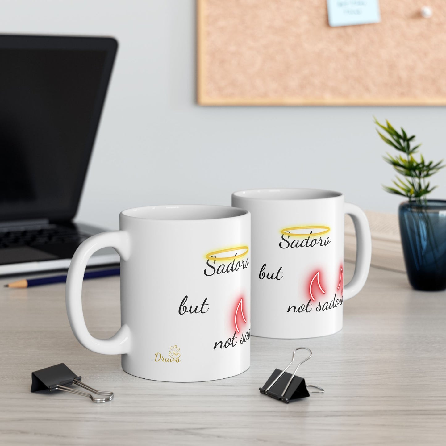Funny Sindhi Mug – “Sadoro but not sadoro” | Halo & Devil Horns Mug