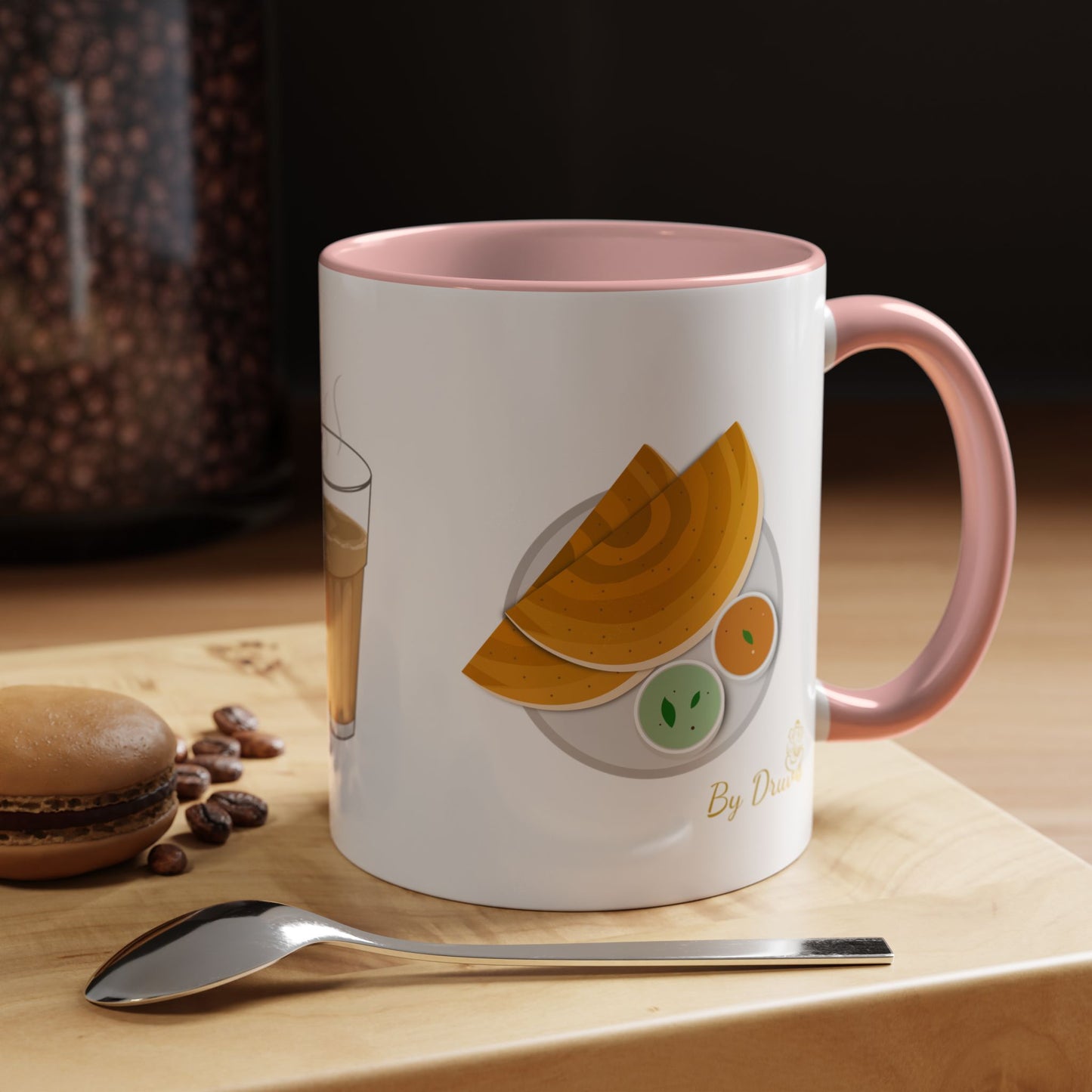 Chai, Paneer & Dosa Two-Tone Mug – By Druvs