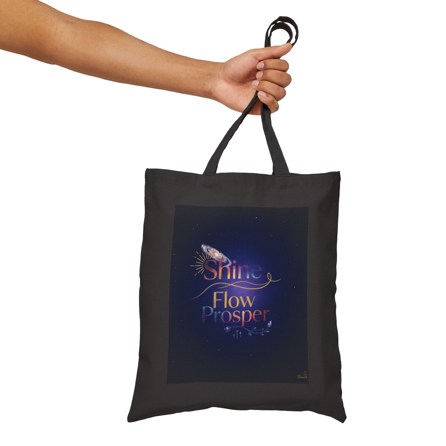 Shine Flow Prosper Tote Bag – Cosmic Affirmation Carryall by Druvs