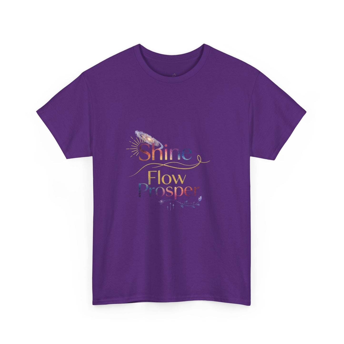 Shine Flow Prosper T-Shirt – Cosmic Manifestation Tee by Druvs