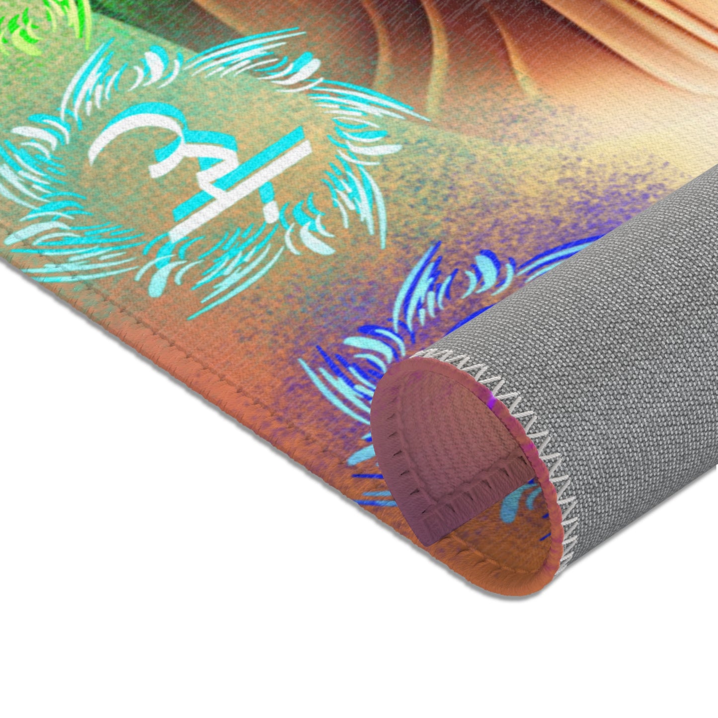 Buddha Chakra Area Rug – Sacred Lotus Meditation Mat