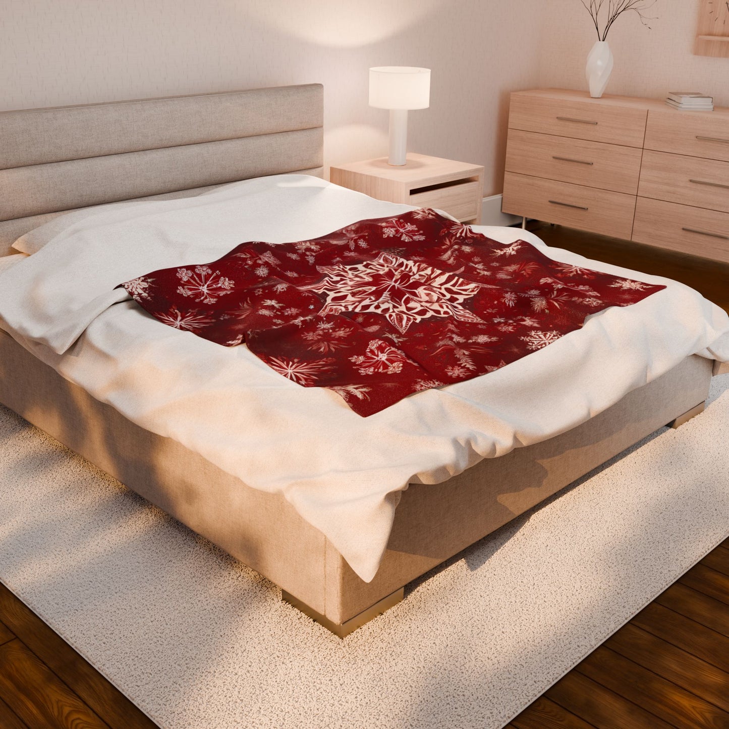 Velveteen Blanket Snowflake Star