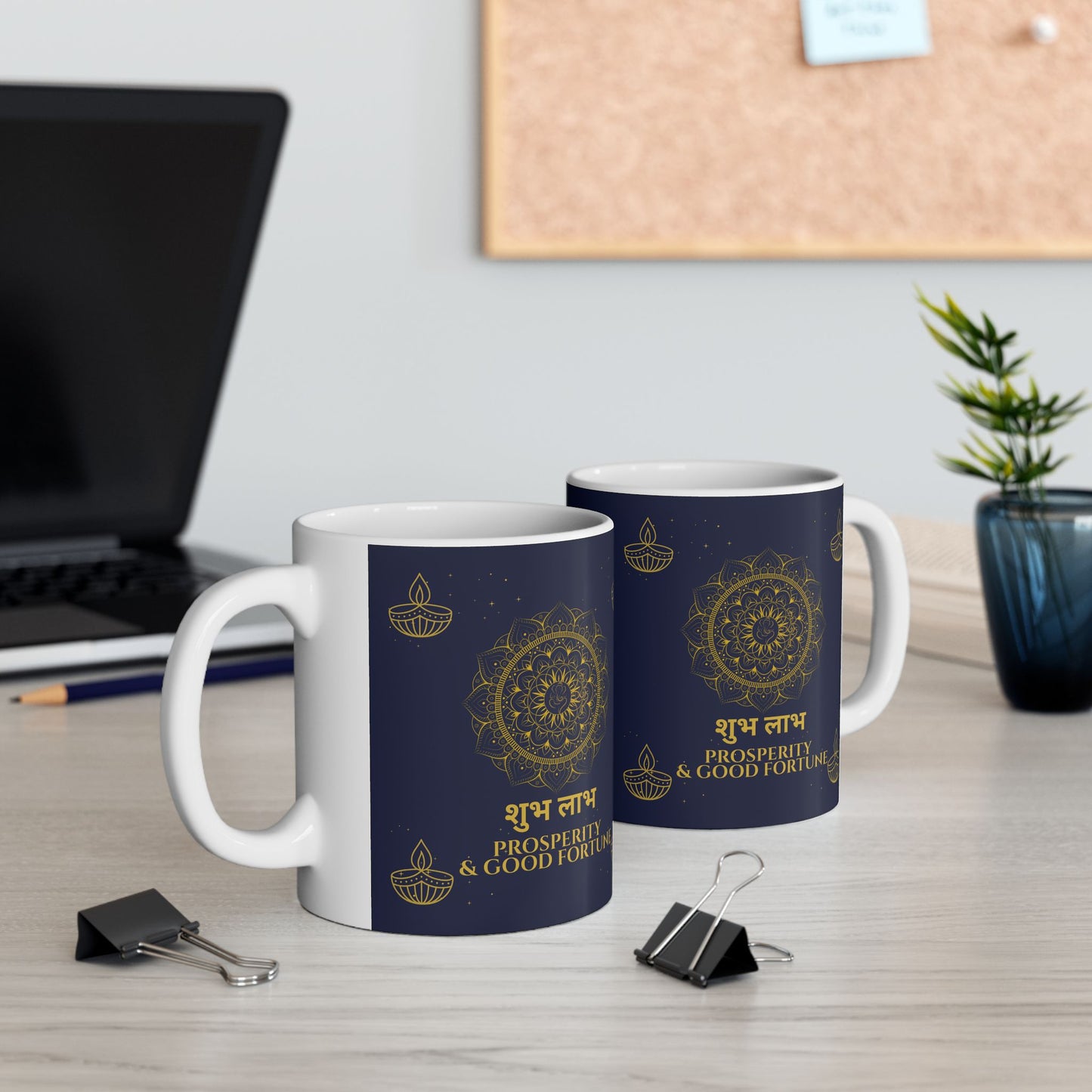 Shubh Labh Mug – Prosperity & Good Fortune Diwali Edition Ceramic Mug