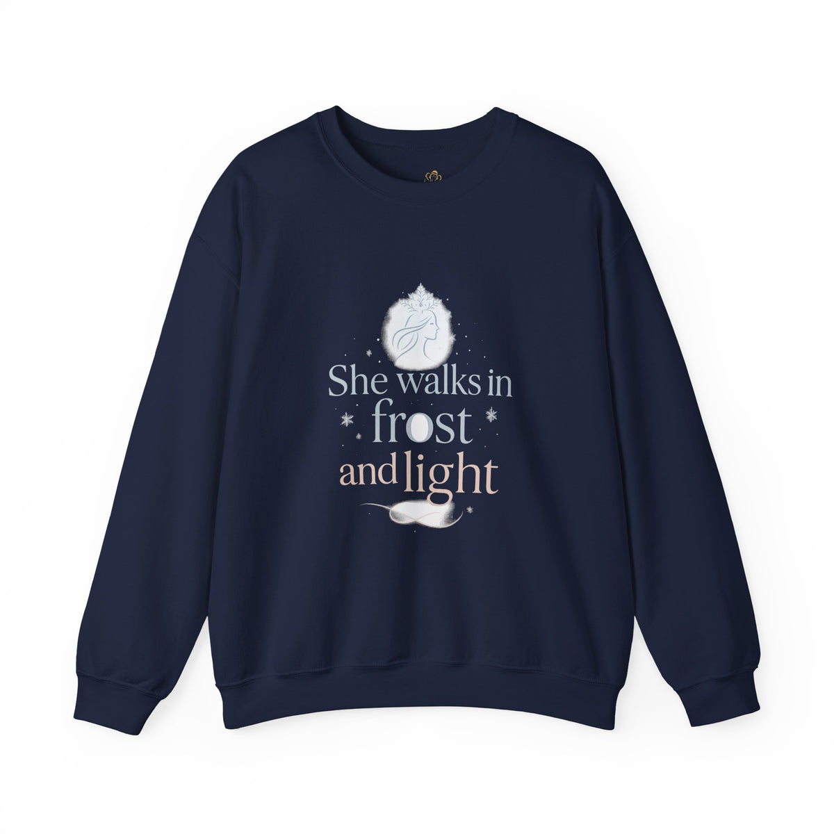She Walks in Frost and Light Goddess Sweatshirt – product photo 3 of 48