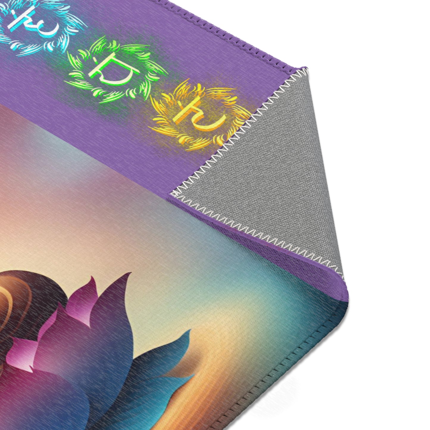 Buddha Chakra Area Rug – Sacred Lotus Meditation Mat