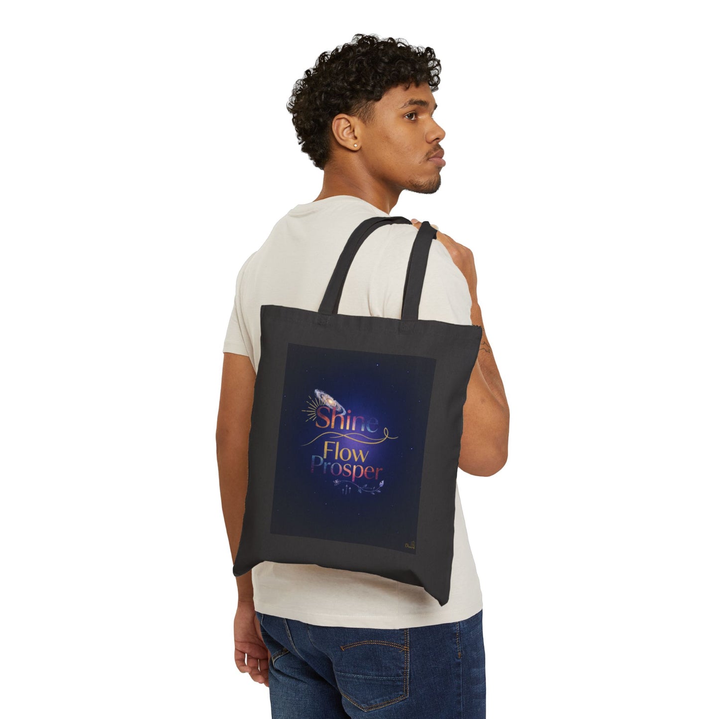 Shine Flow Prosper Tote Bag – Cosmic Affirmation Carryall by Druvs