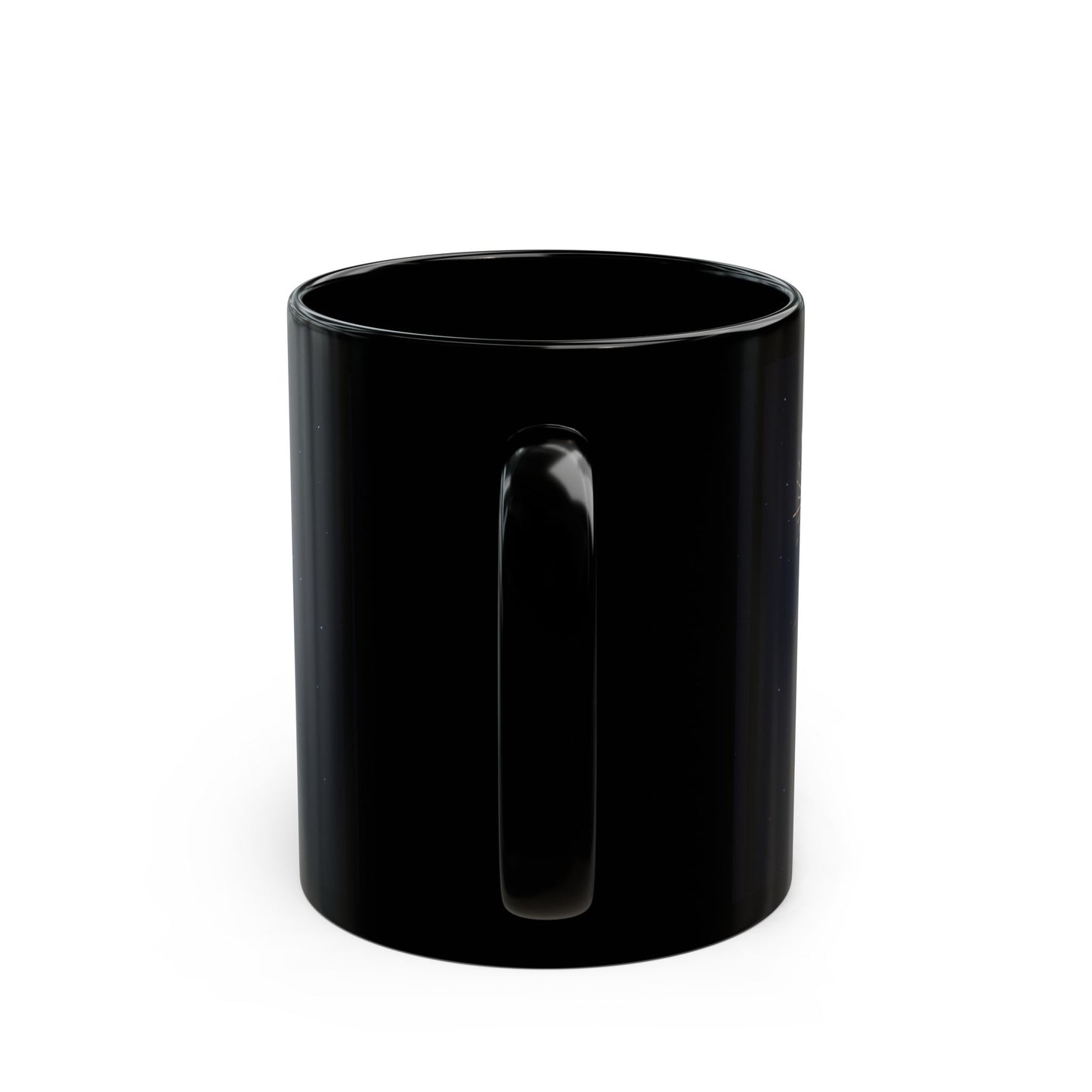 Shine Flow Prosper Mug – Cosmic Manifestation Black Edition | By Druvs