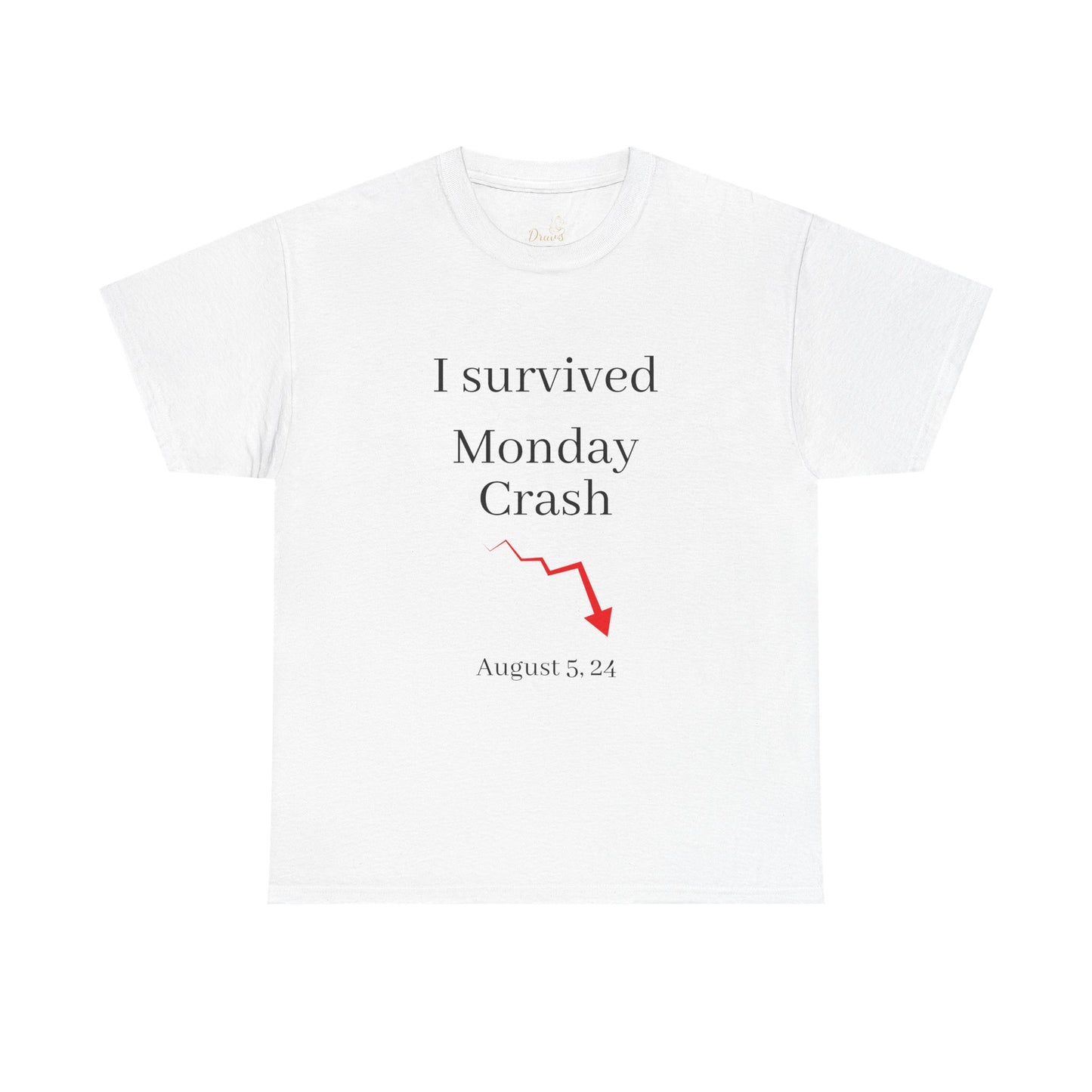 Stock Market T-Shirt - I Survived Monday Crash August 5, 2024 Unisex Tee