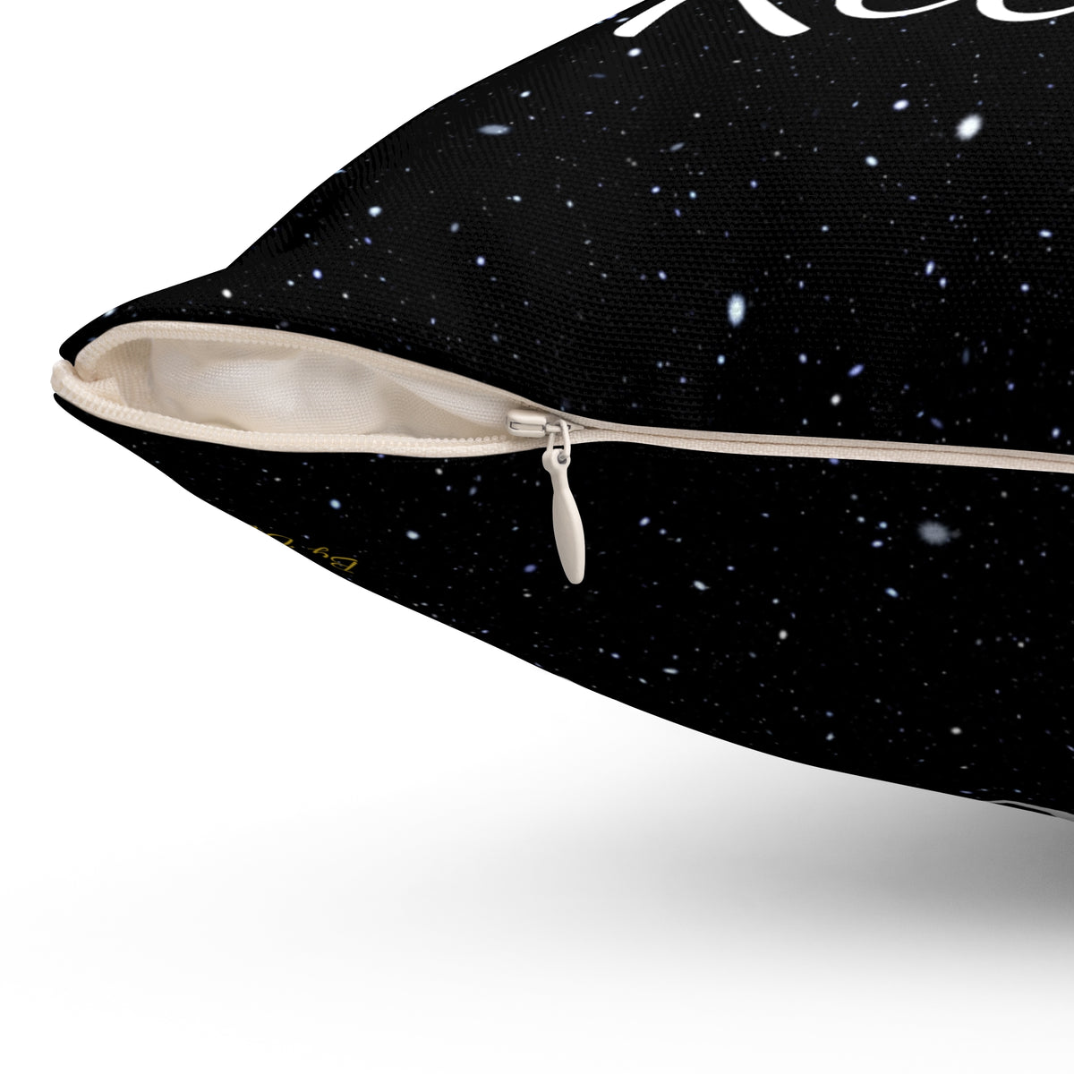 Ask Believe Receive Galaxy Cushion – Law of Attraction Affirmation Pillow – product photo 10 of 12