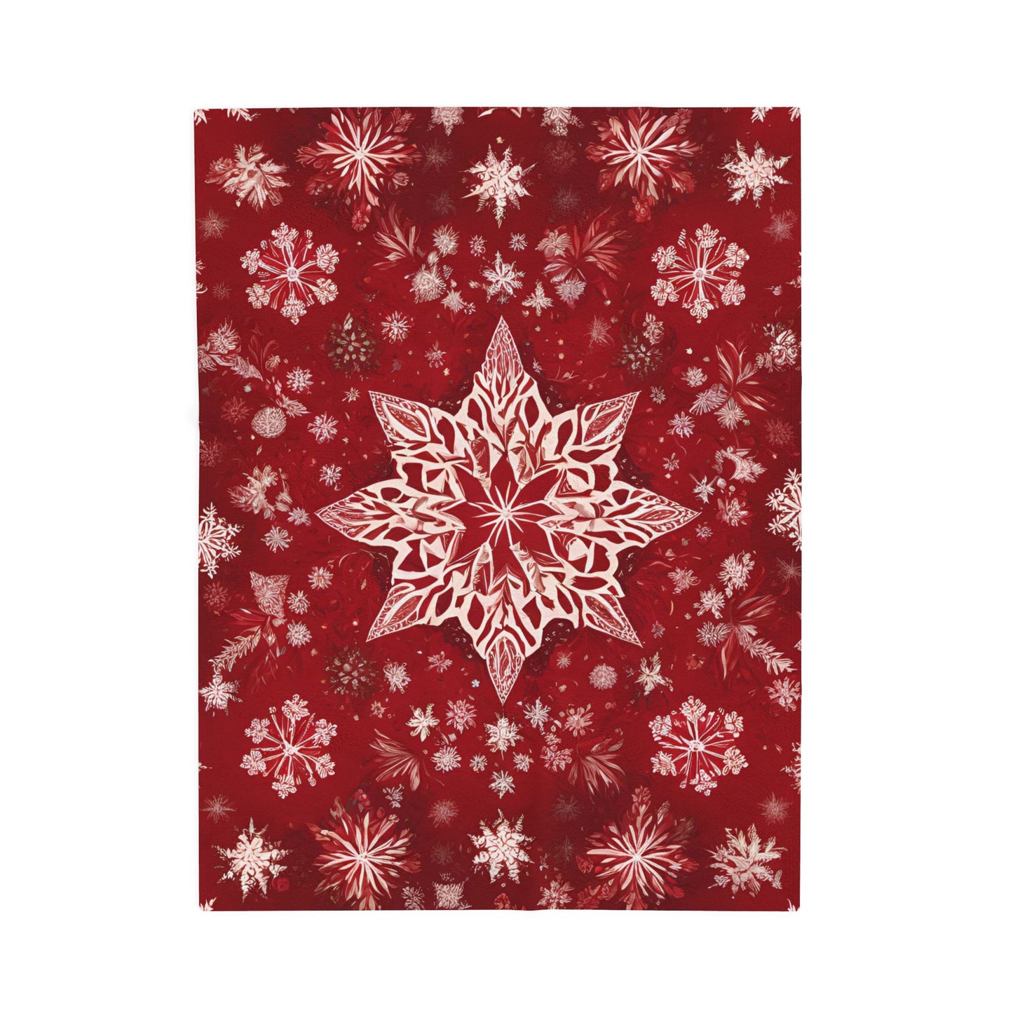 Velveteen Blanket Snowflake Star