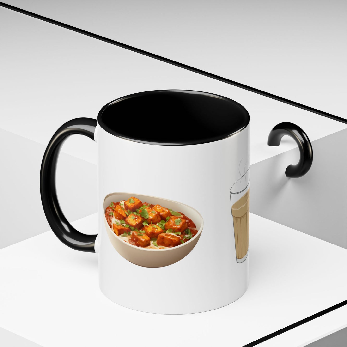 Chai, Paneer & Dosa Two-Tone Mug – By Druvs