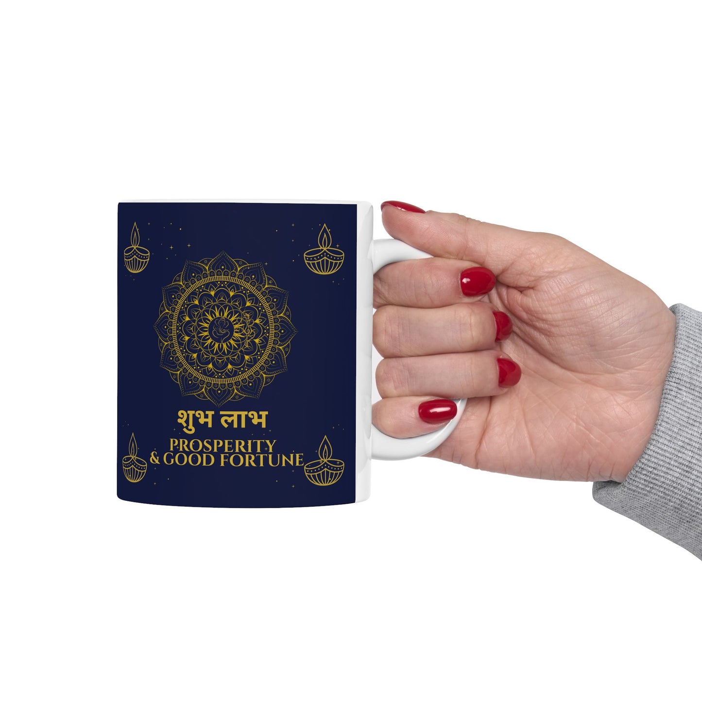 Shubh Labh Mug – Prosperity & Good Fortune Diwali Edition Ceramic Mug