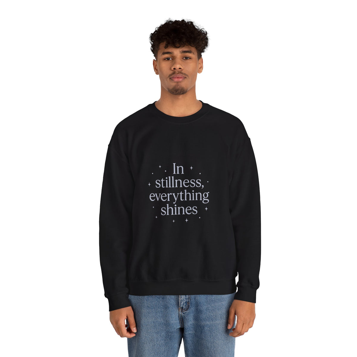 In Stillness, Everything Shines Winter Sweatshirt – product photo 37 of 48