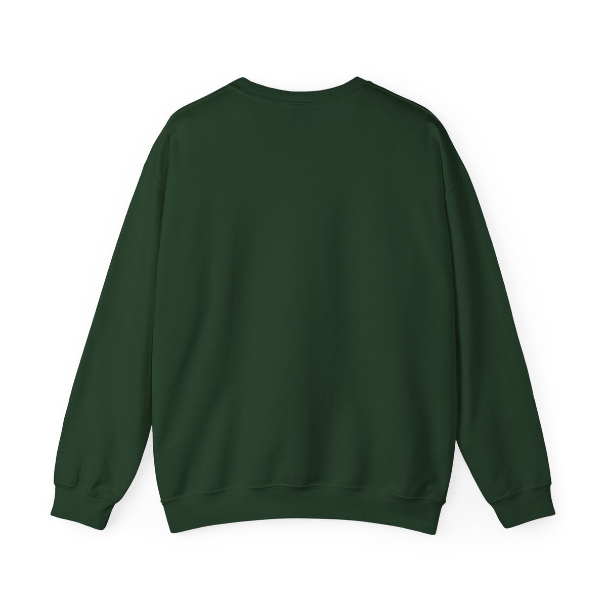 Plain back of forest green Christmas Magic Loading Santa hat sweatshirt