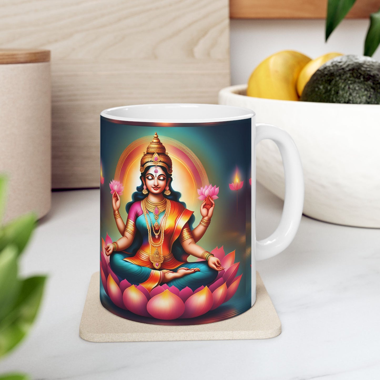 Goddess Lakshmi Mug – Abundance & Prosperity Spiritual Gift