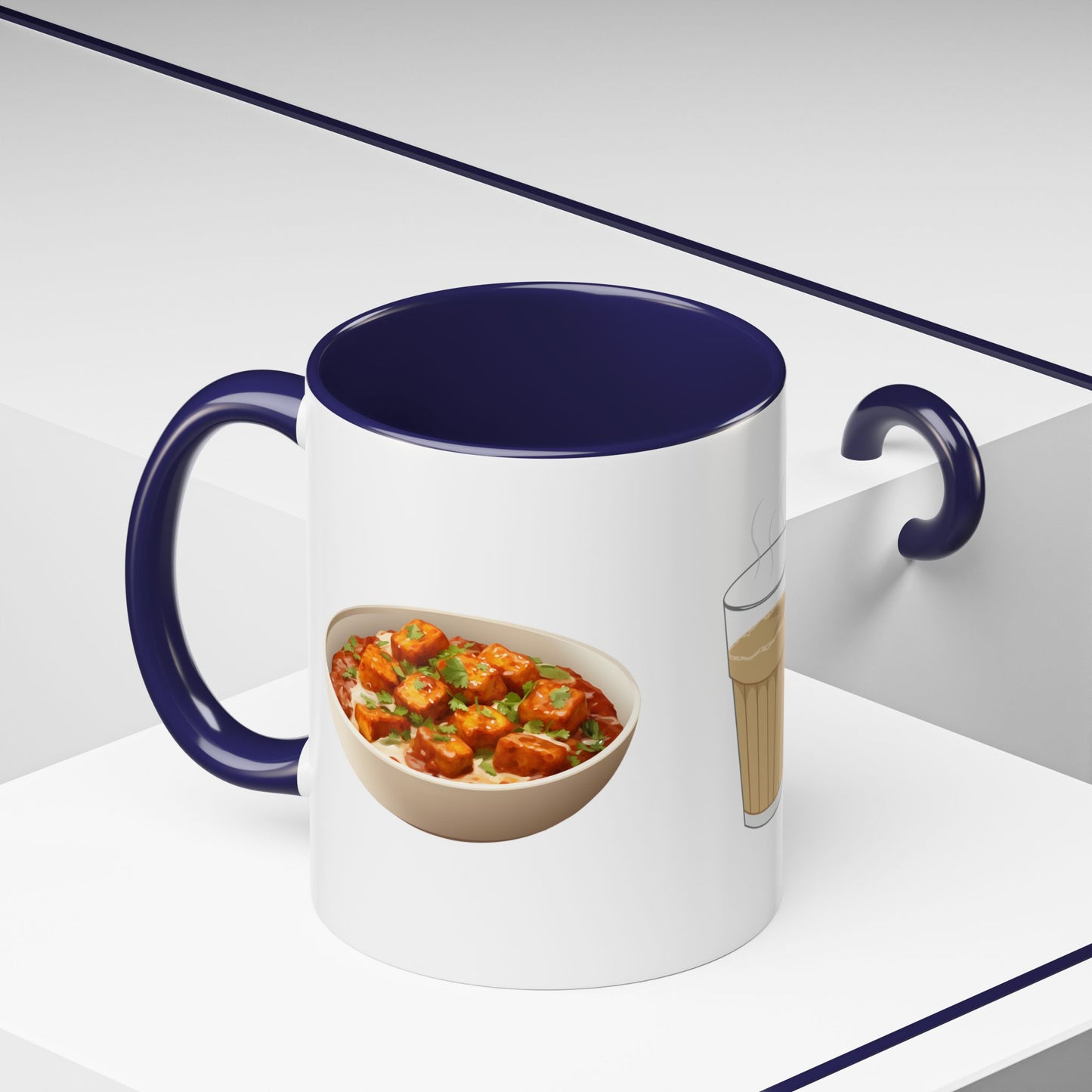 Chai, Paneer & Dosa Two-Tone Mug – By Druvs