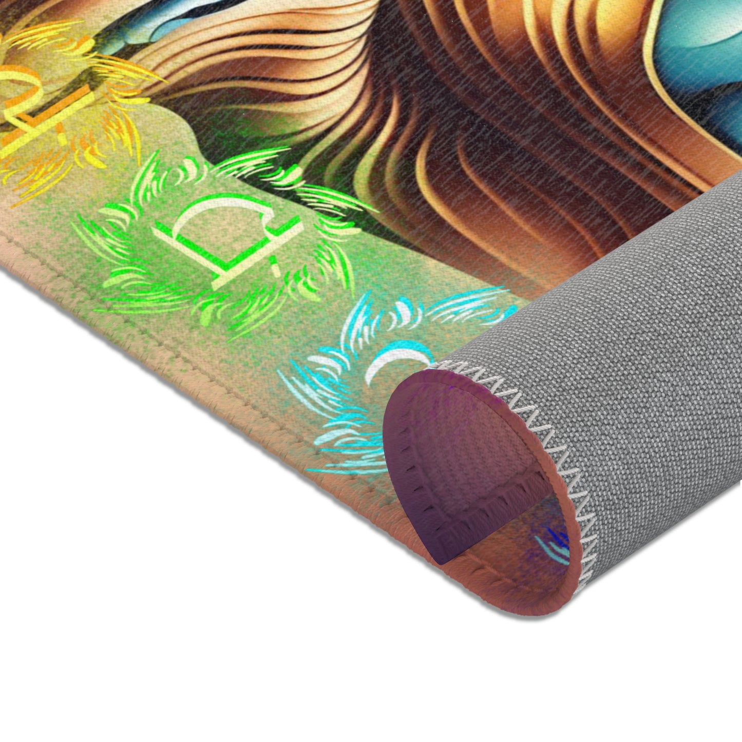 Buddha Chakra Area Rug – Sacred Lotus Meditation Mat