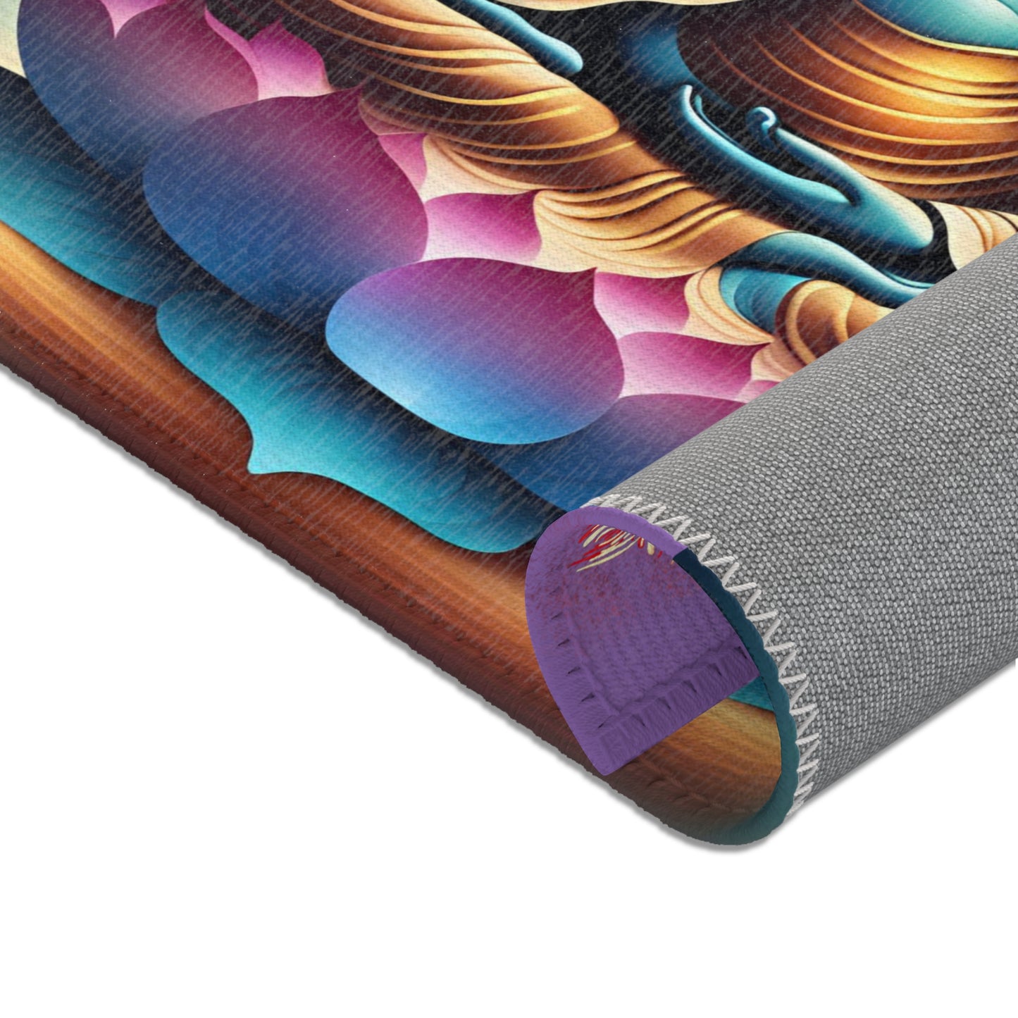 Buddha Chakra Area Rug – Sacred Lotus Meditation Mat