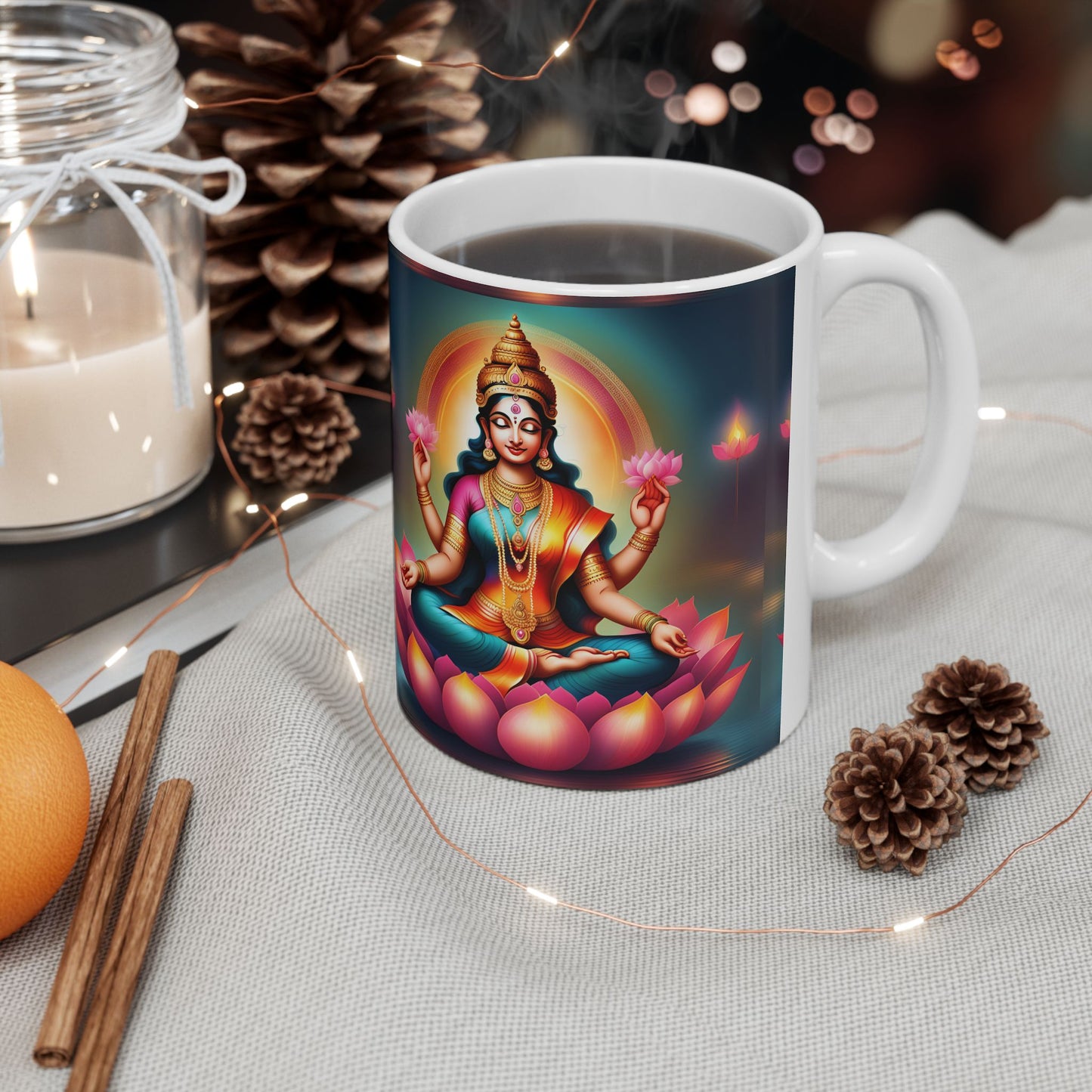 Goddess Lakshmi Mug – Abundance & Prosperity Spiritual Gift