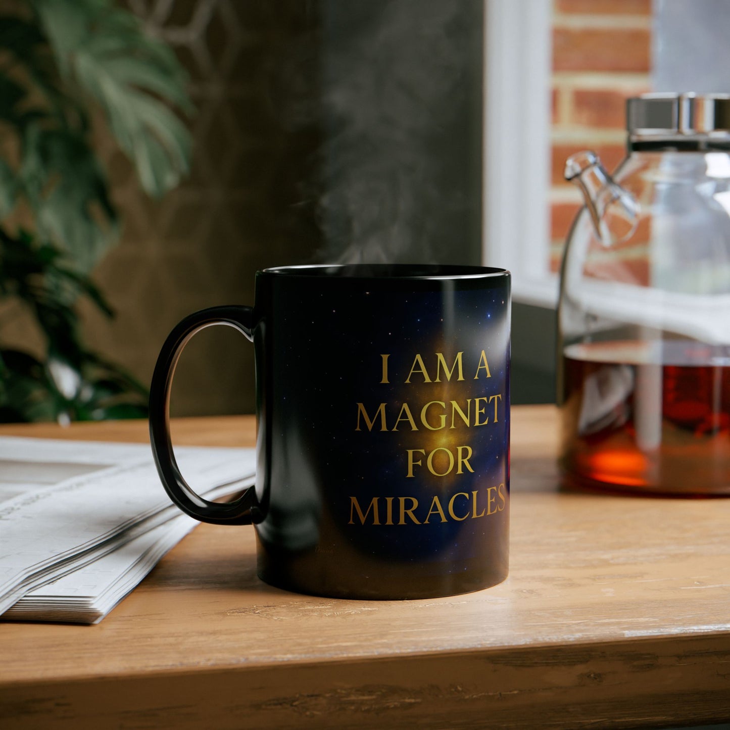 "I Am a Magnet for Miracles" – Cosmic Affirmation Mug