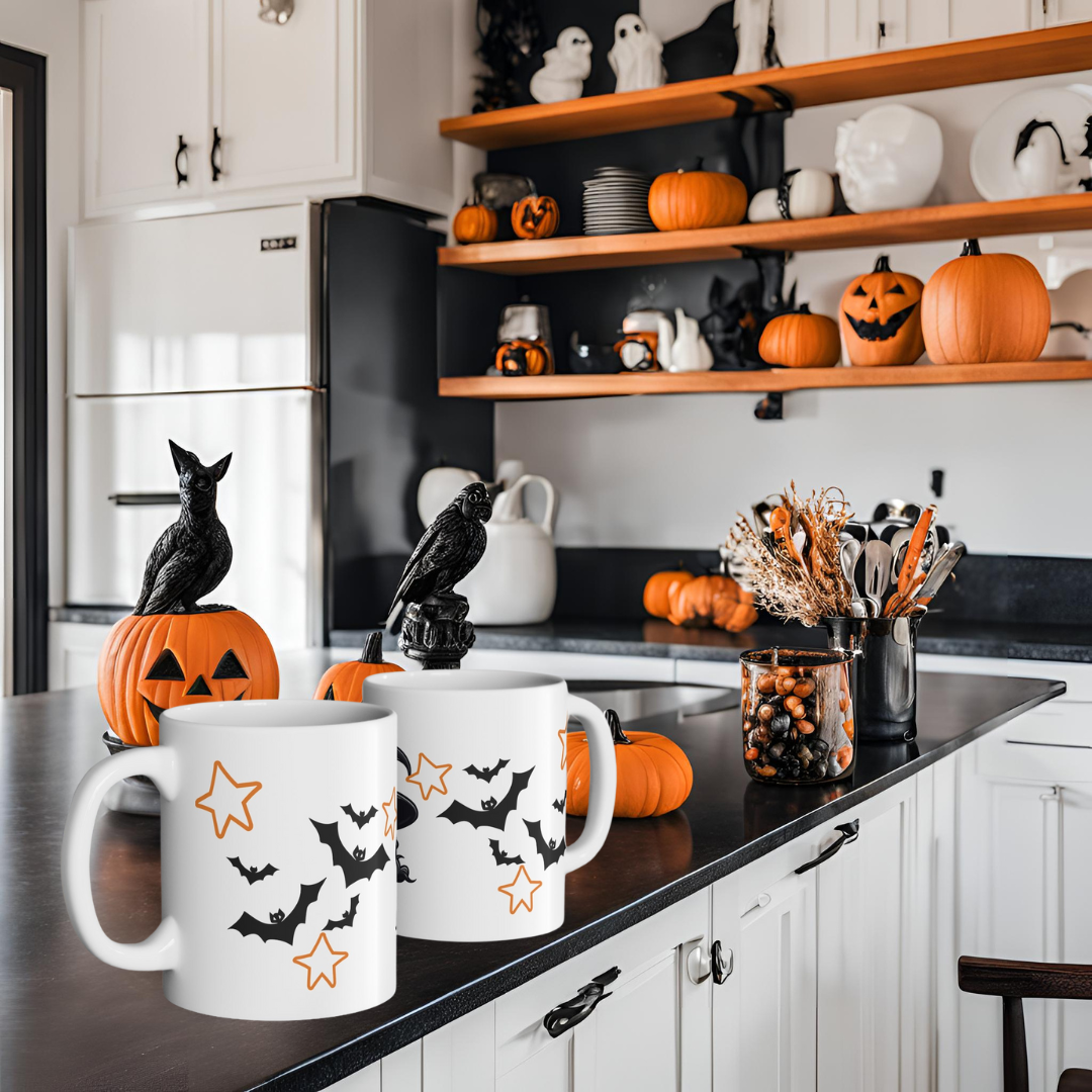 Halloween Pumpkin Mug, Holiday Season, Spooky Season, Morning Coffee, Coffee Mug, Tea Mug